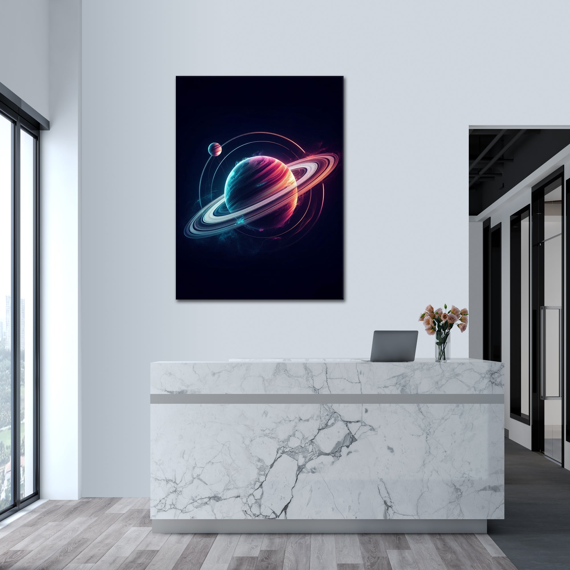 Saturn Galactic Rings - Poster