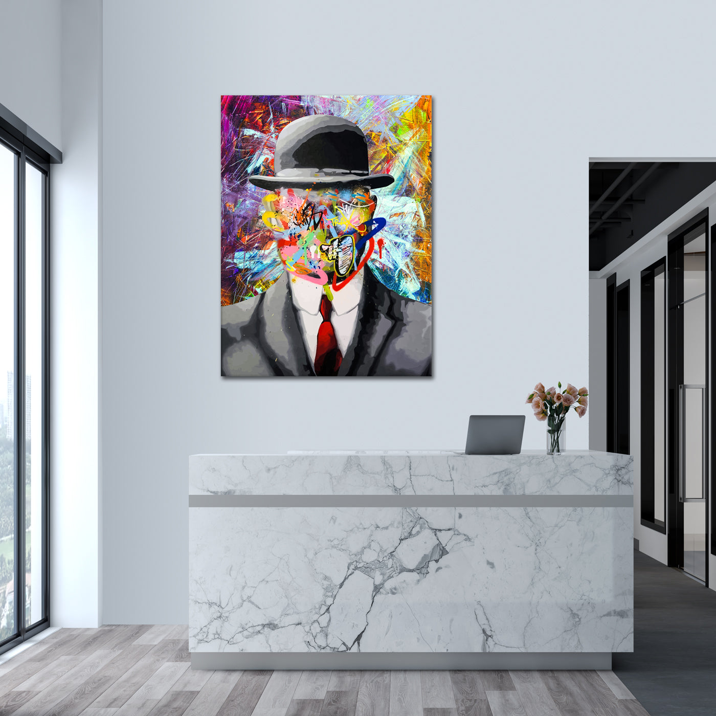 Graffiti Elegance - aluminum acrylic glass