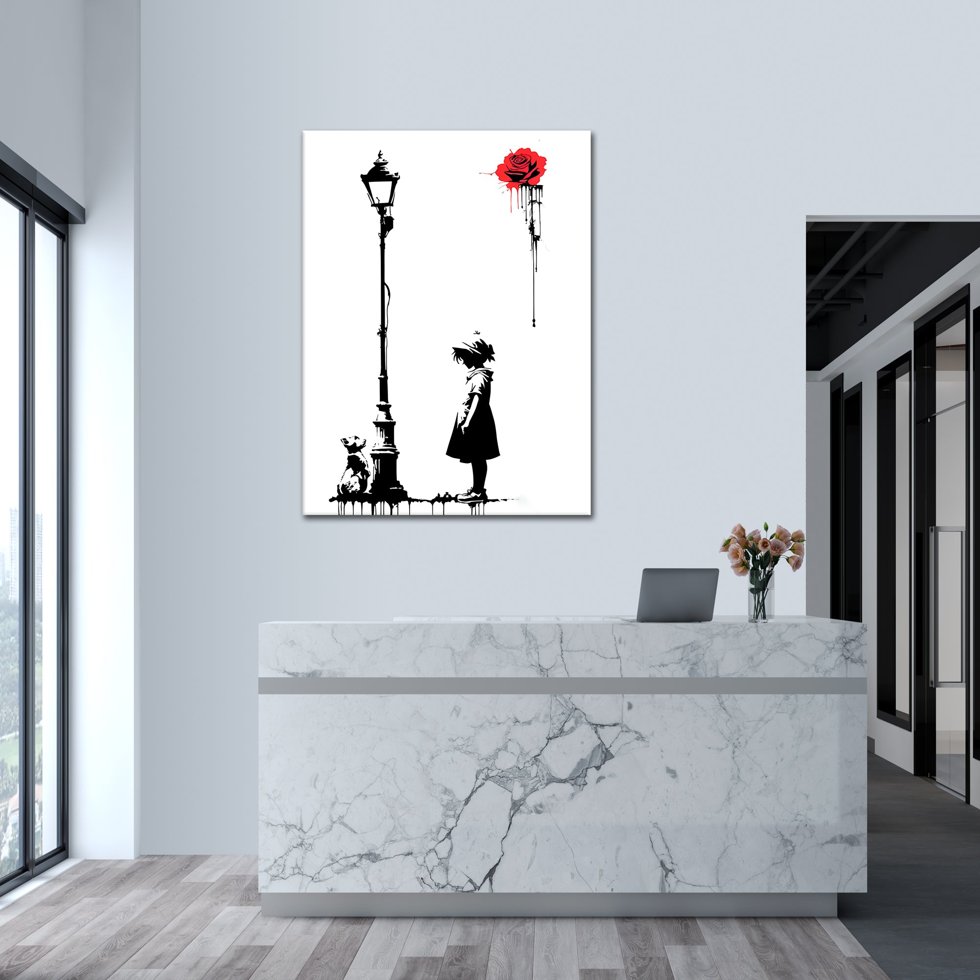 Banksy Innocence Shade - Alu Acrylglas