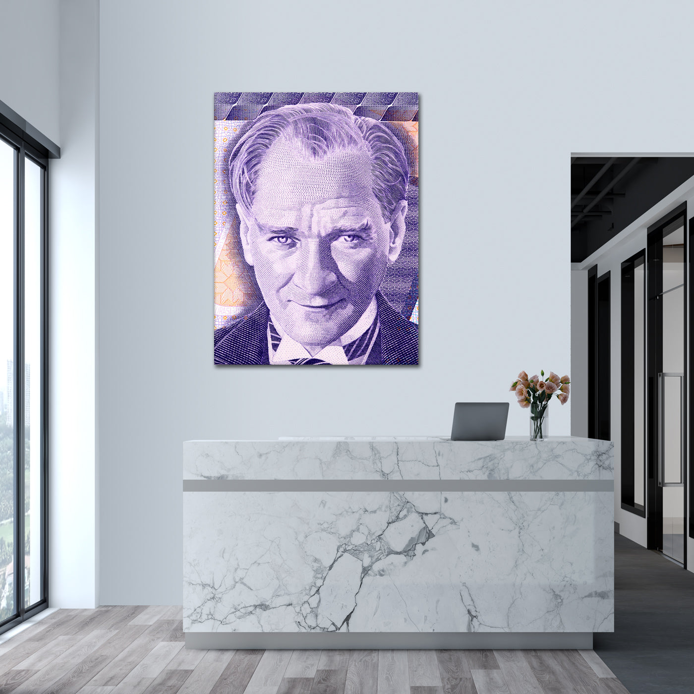 Ataturk Purple - Canvas Picture