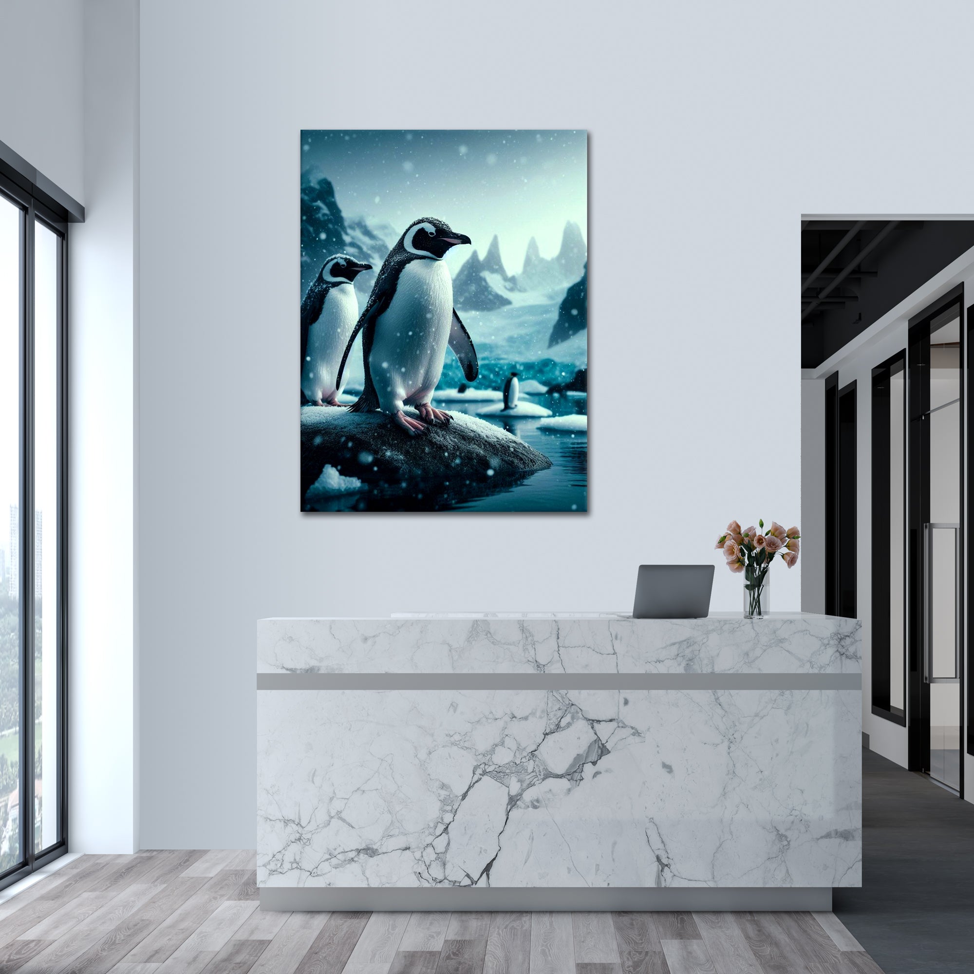 Snowy Penguin - Poster