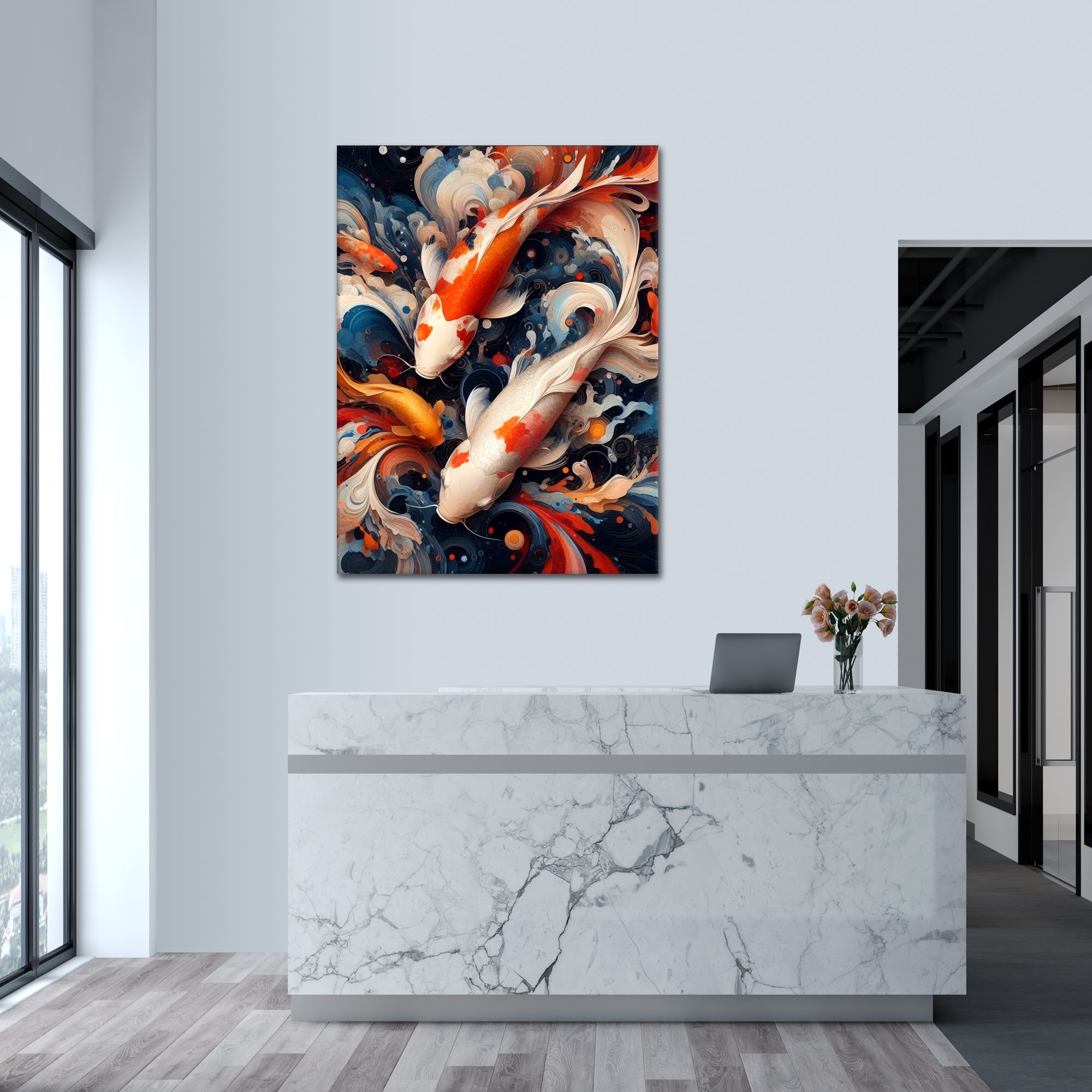 Koi Swimmers - Poster