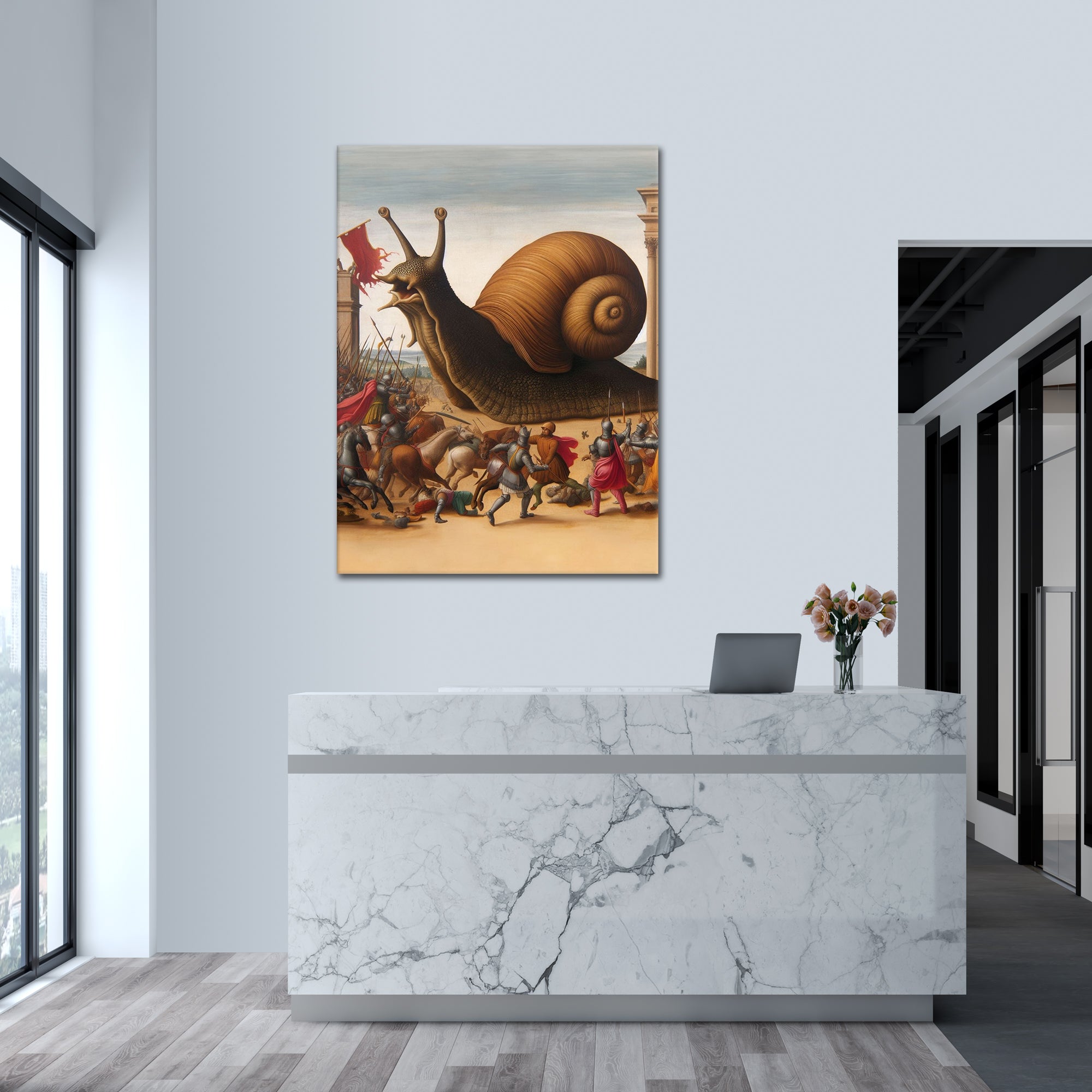 Snail Battle - Acrylglas