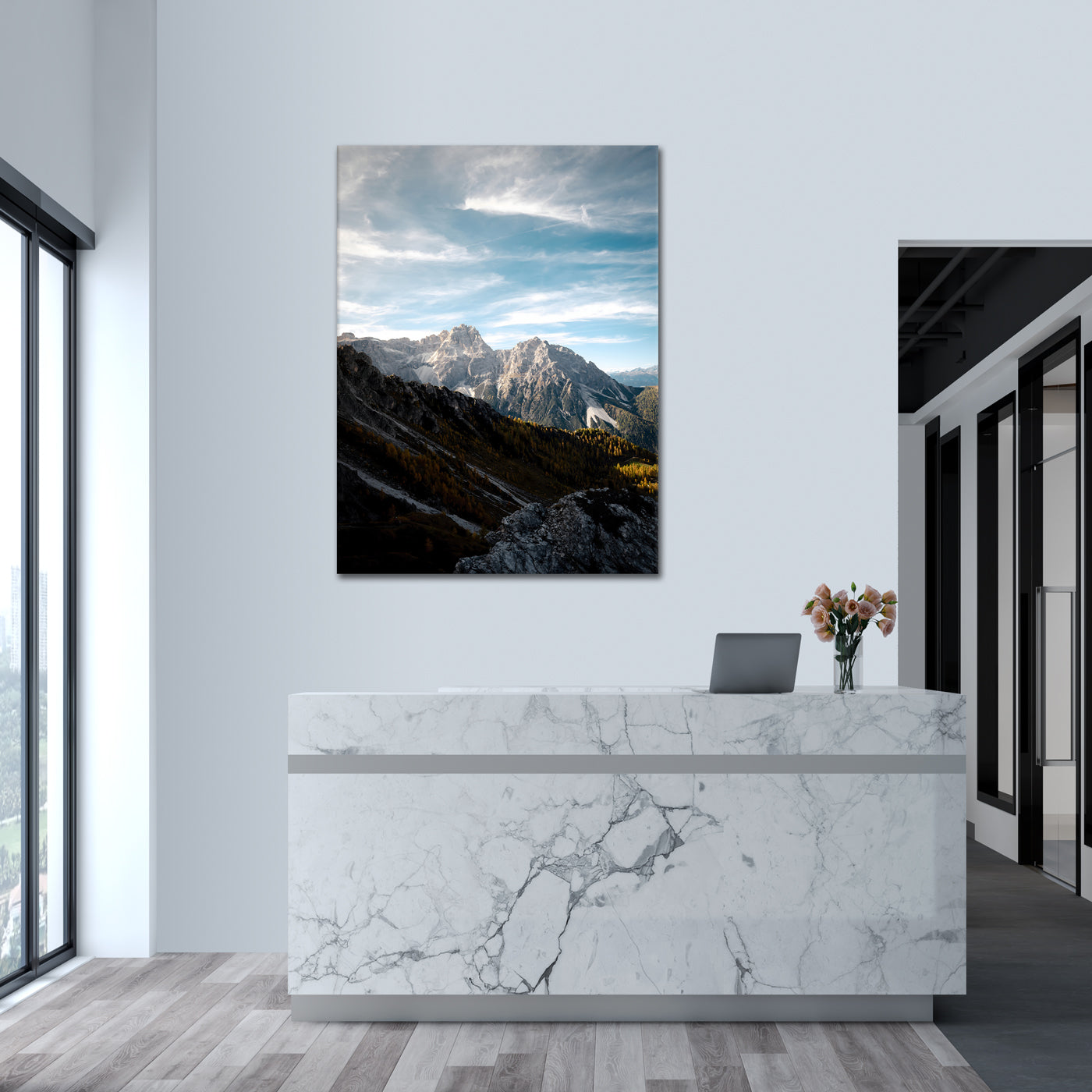 Mountain Horizon - aluminum acrylic glass