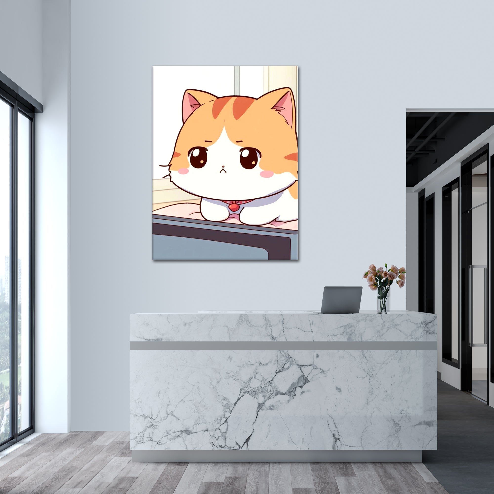 Cartoon Cat - Alu Acrylglas