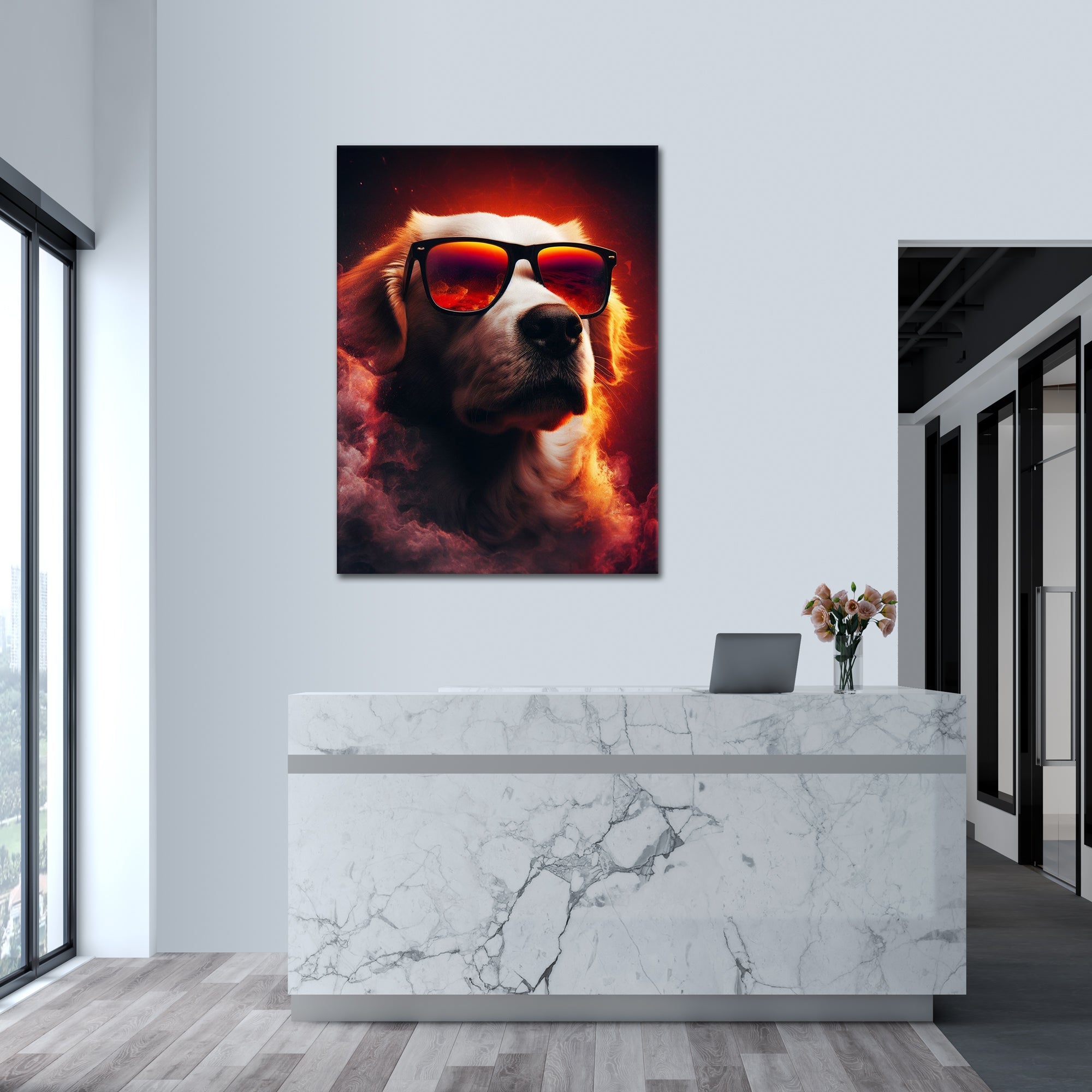 The Mystic Retriever - Alu Acrylglas