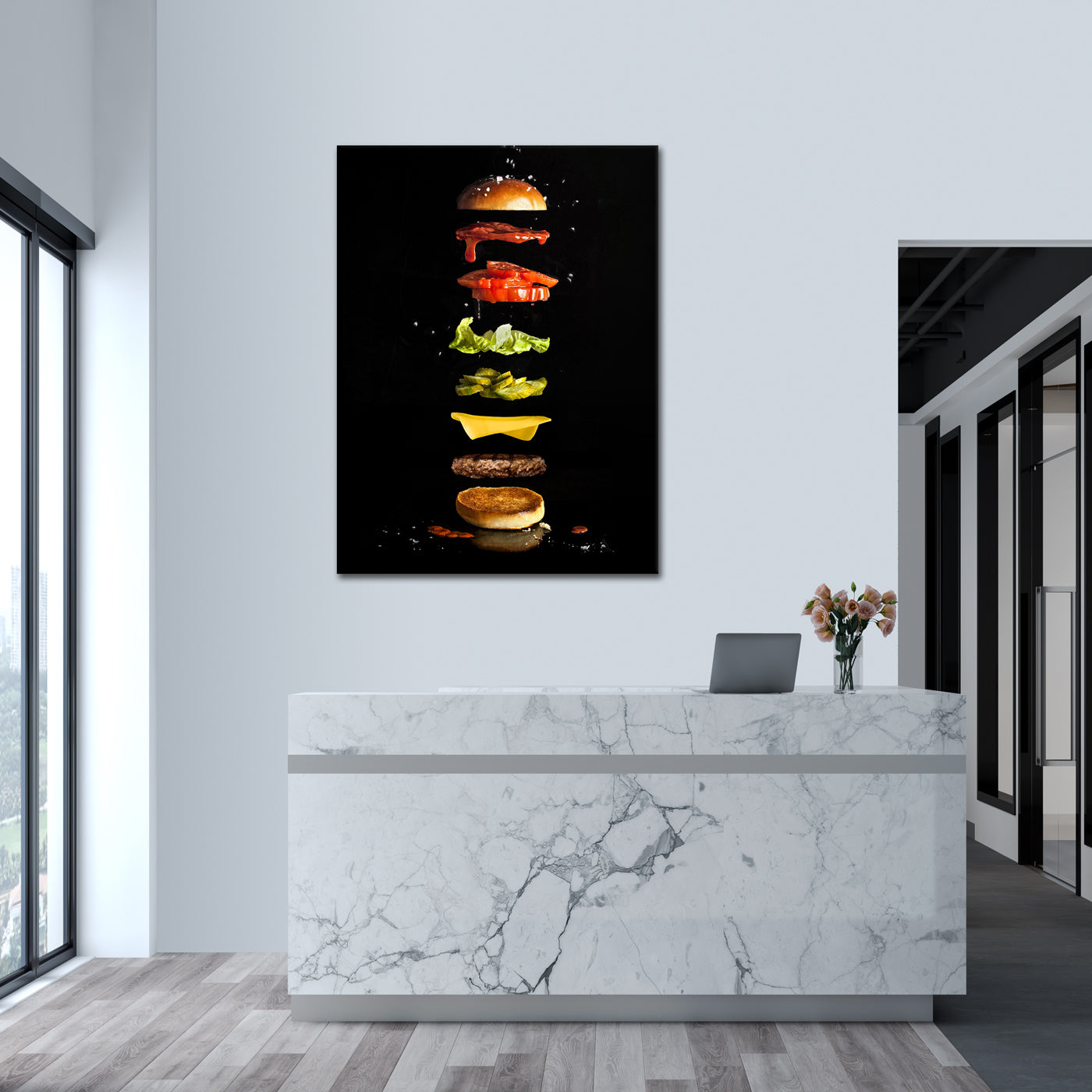 Cinematic Cheeseburger - canvas picture