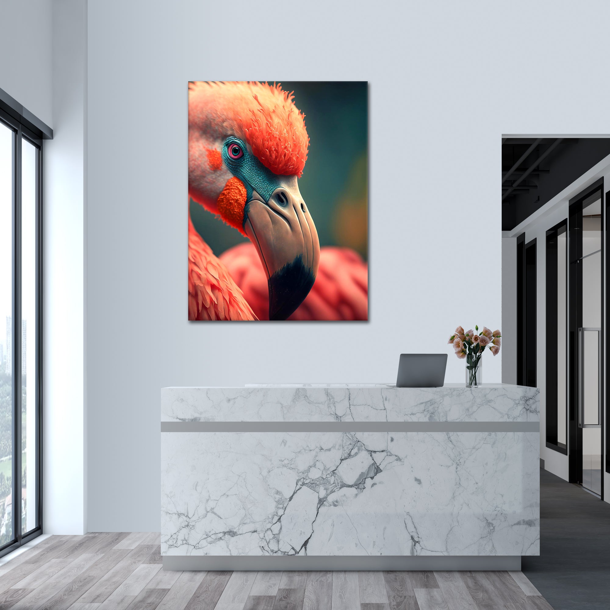 Flamingo View - Poster