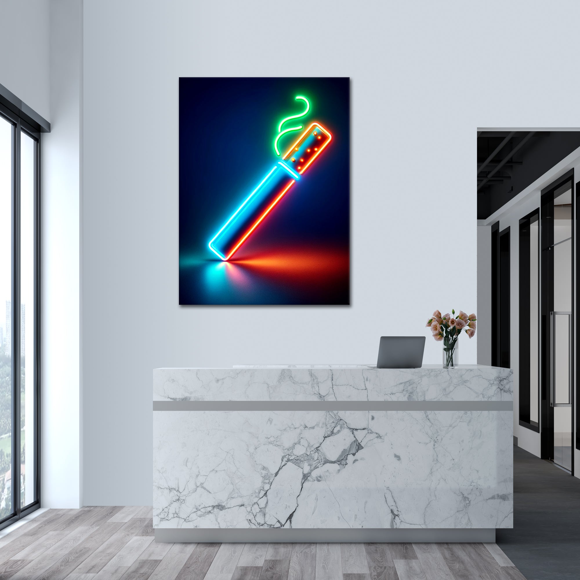 Glowing Cigarette - Poster