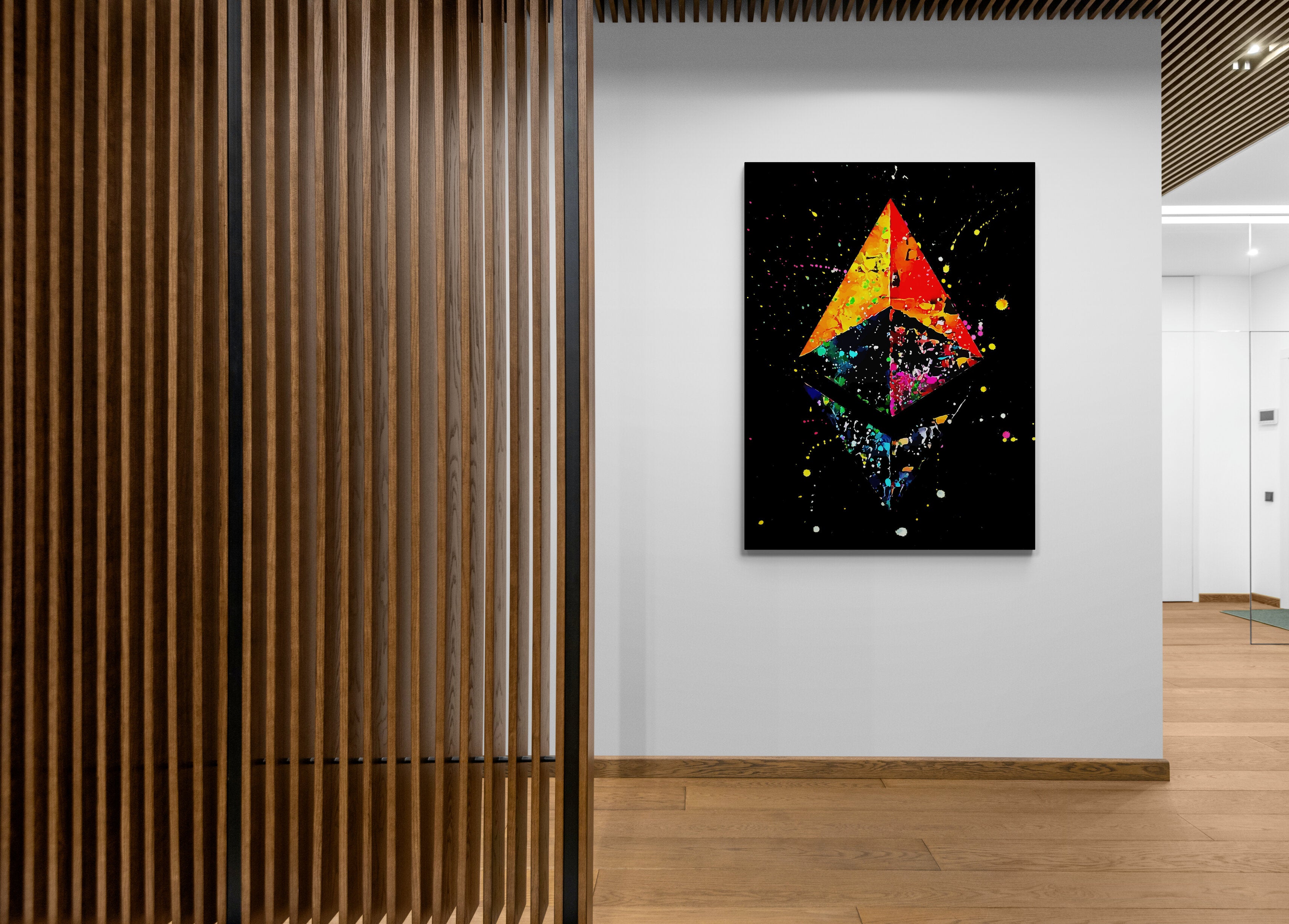 Psychedelic Triangle Groove - canvas picture