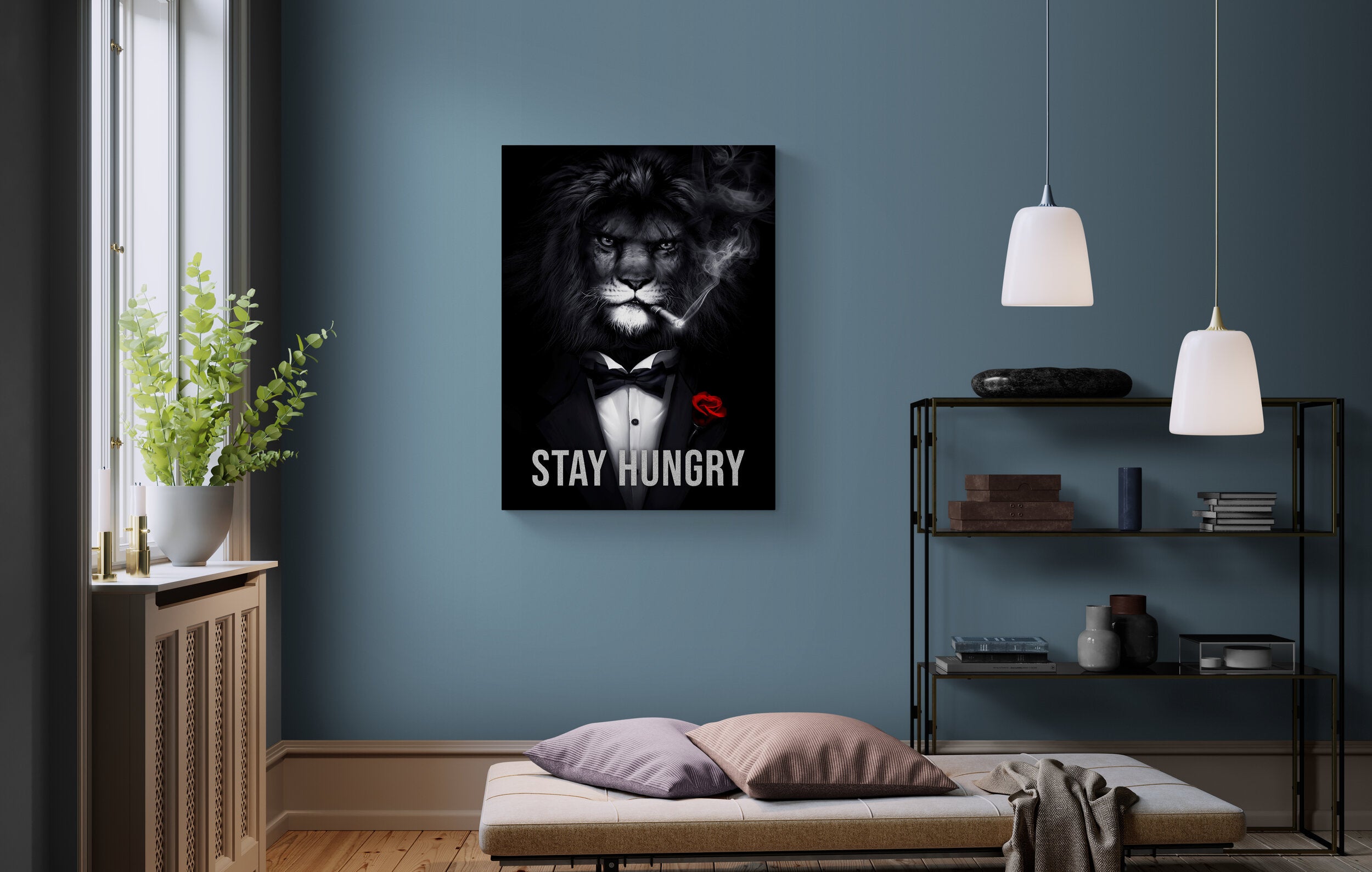 Stay Hungry - алуминиево акрилно стъкло