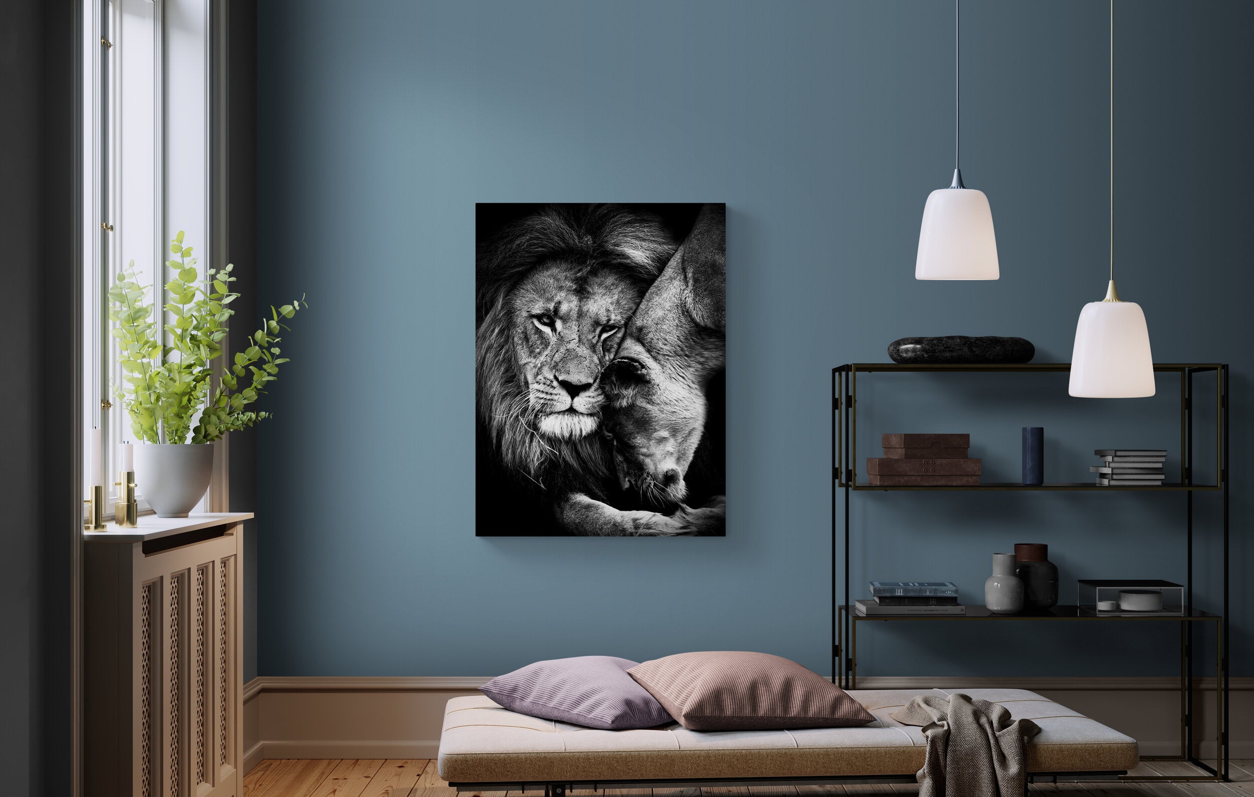 Lion Love - canvas picture