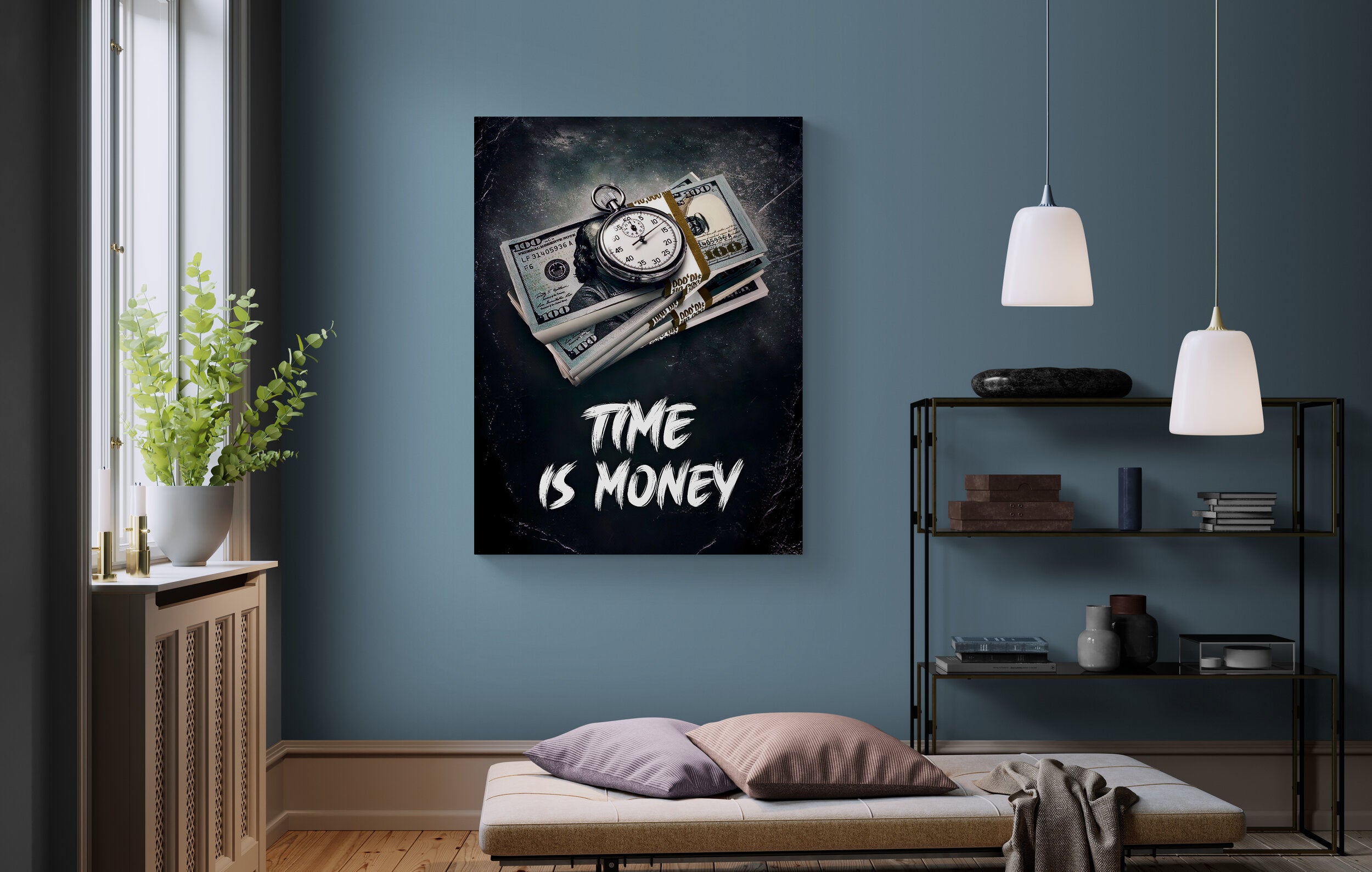 Time Is Money 2.0 - Leinwandbild