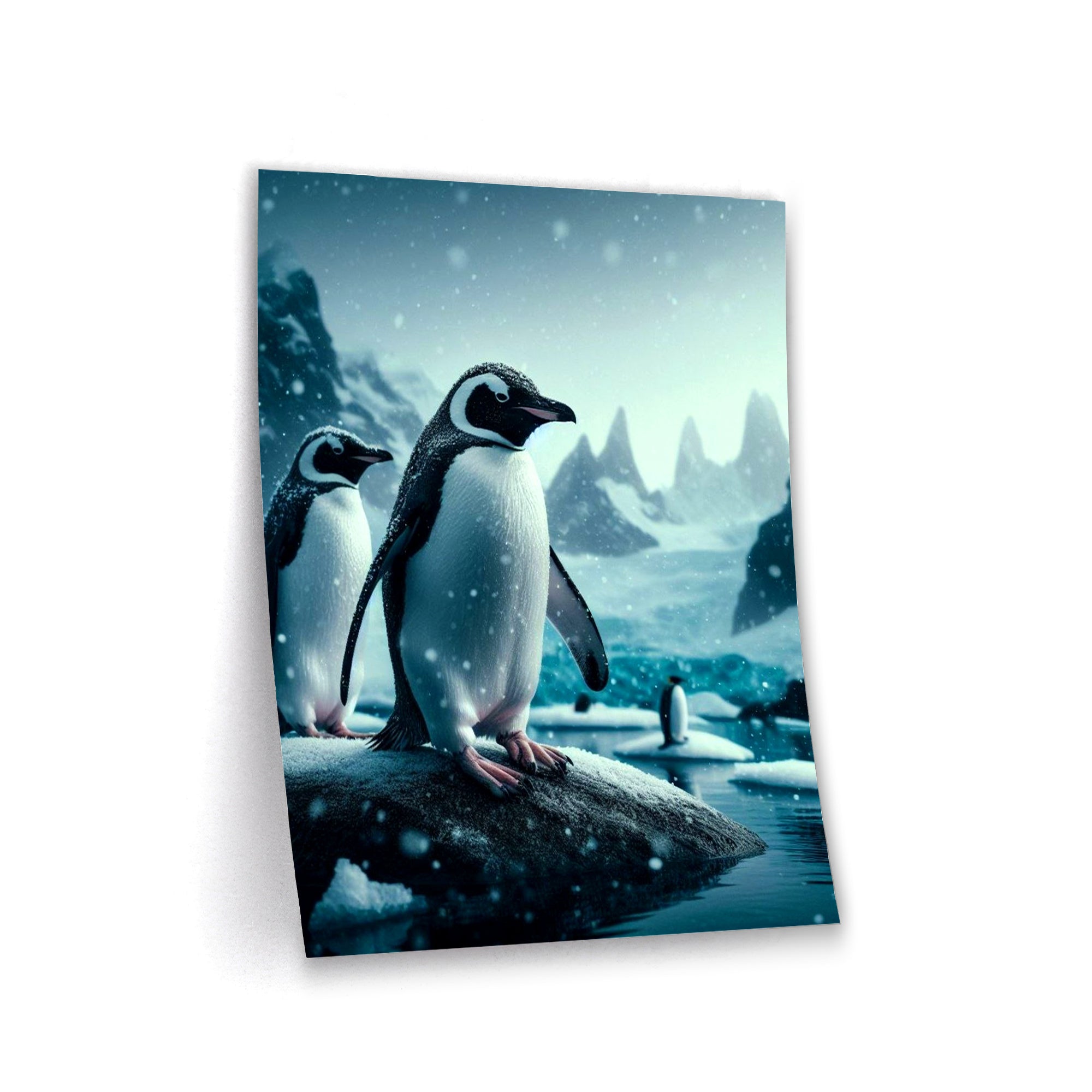 Snowy Penguin - Leinwandbild