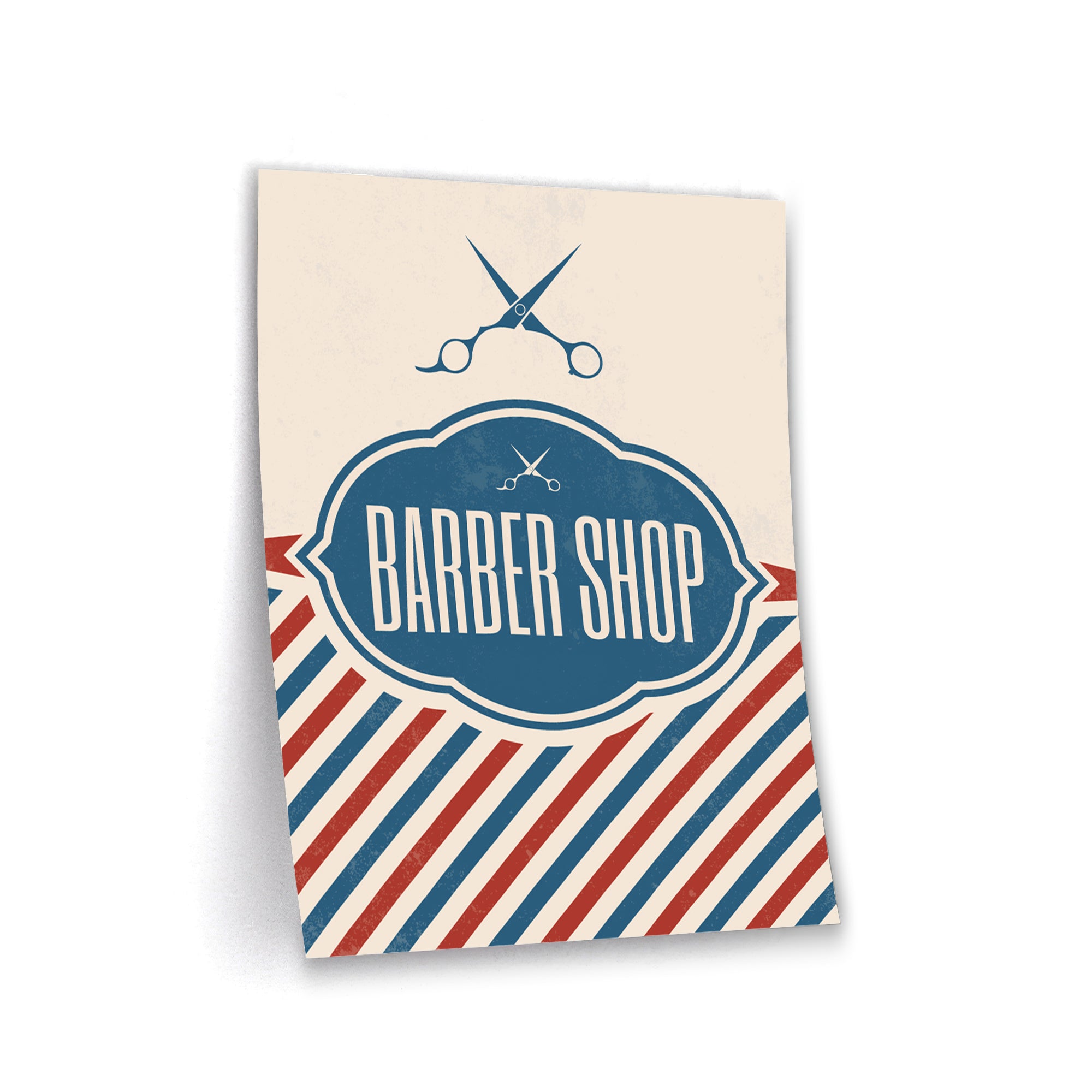 Barber Badge - Leinwandbild