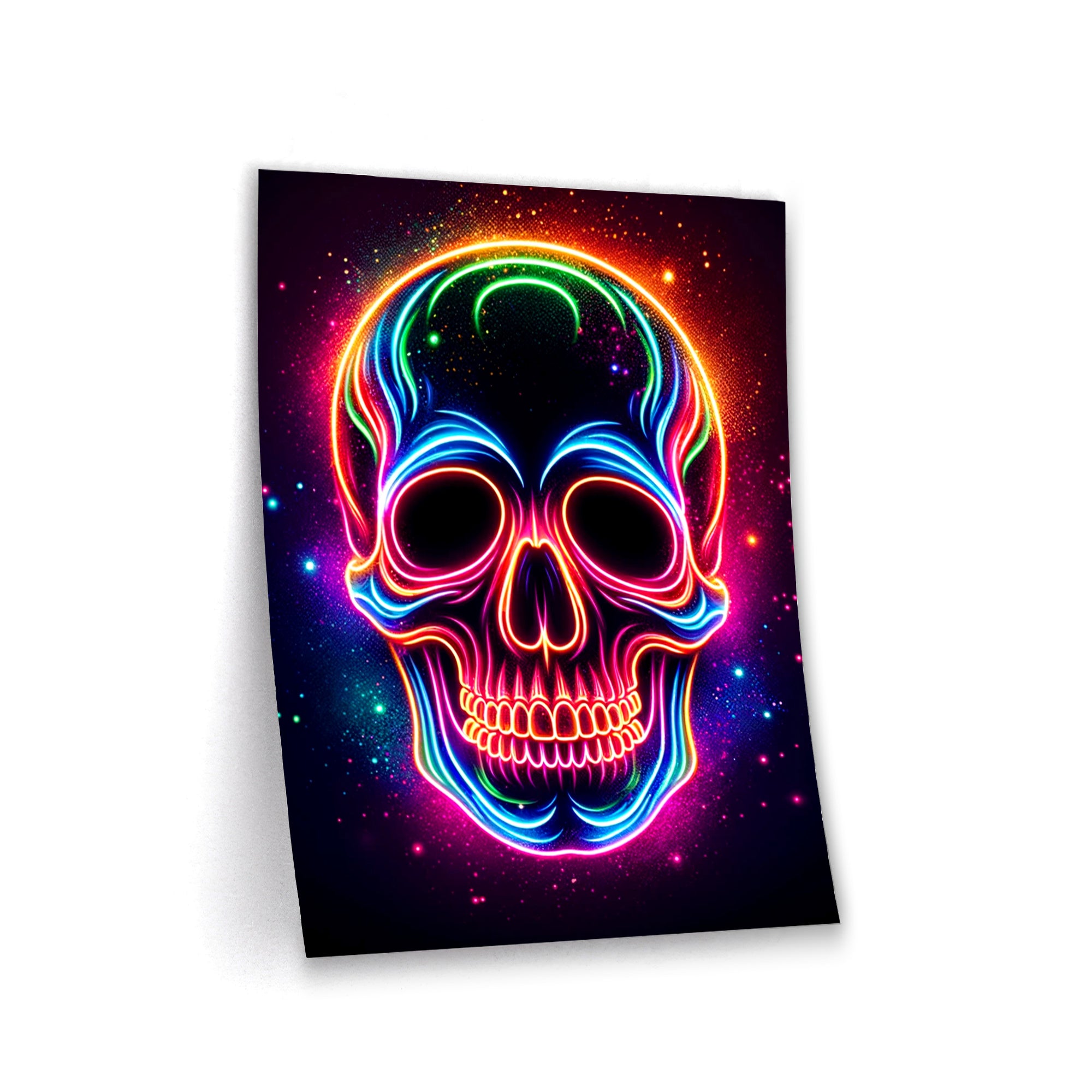 Neon Skull - Poster