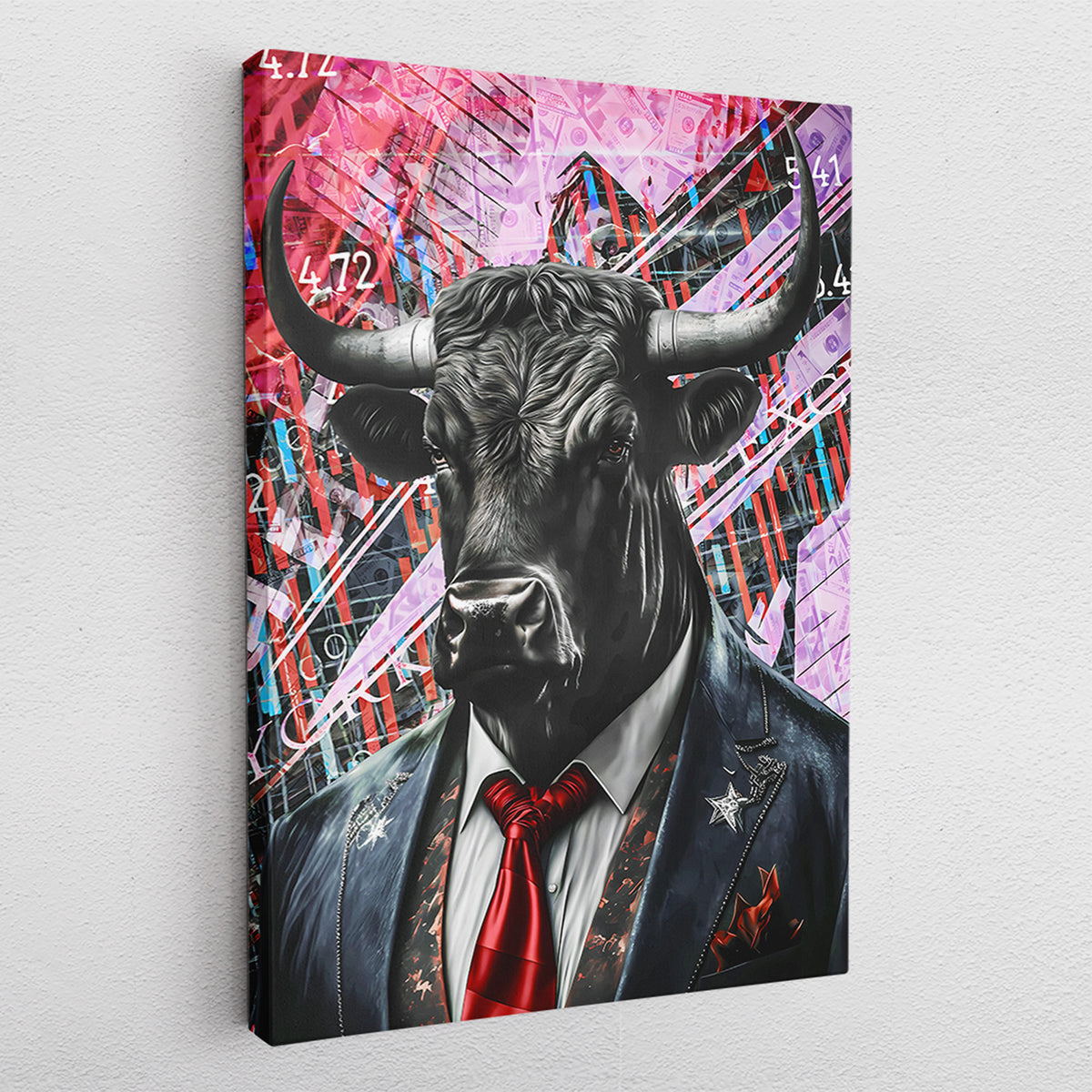 Bull Market Red - Canvas