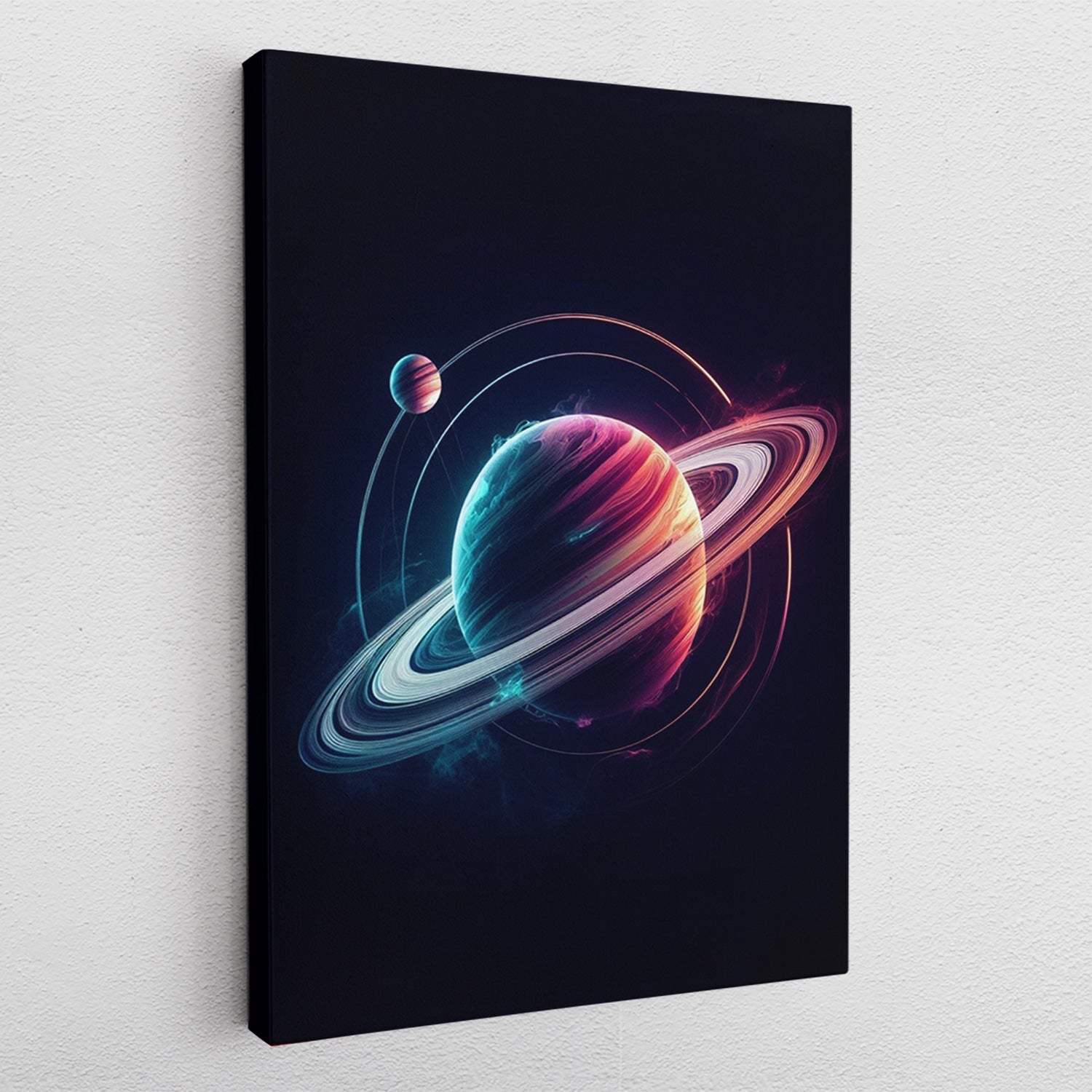 Saturn Galactic Rings - Leinwandbild