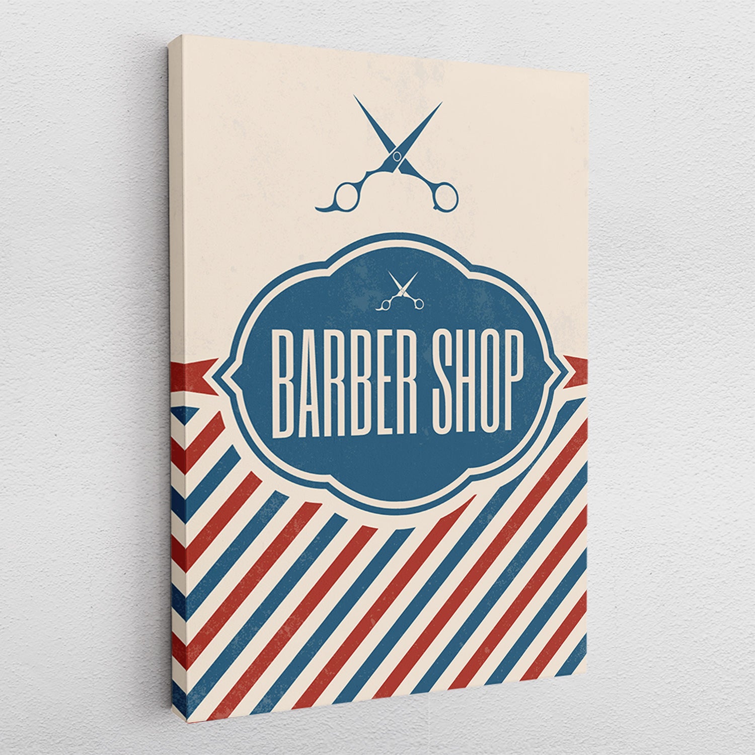 Barber Badge - Leinwandbild