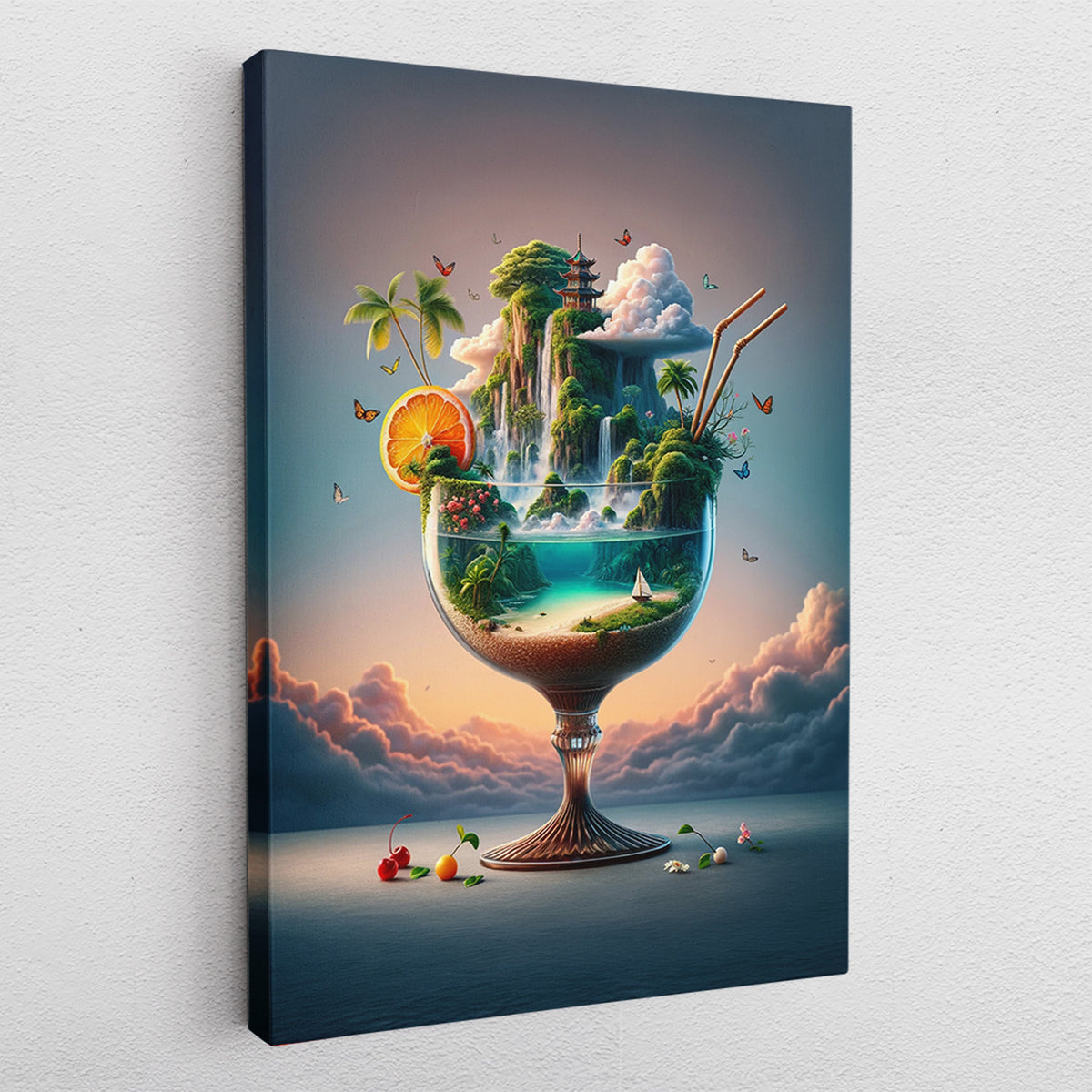 Island Cocktail - Leinwandbild