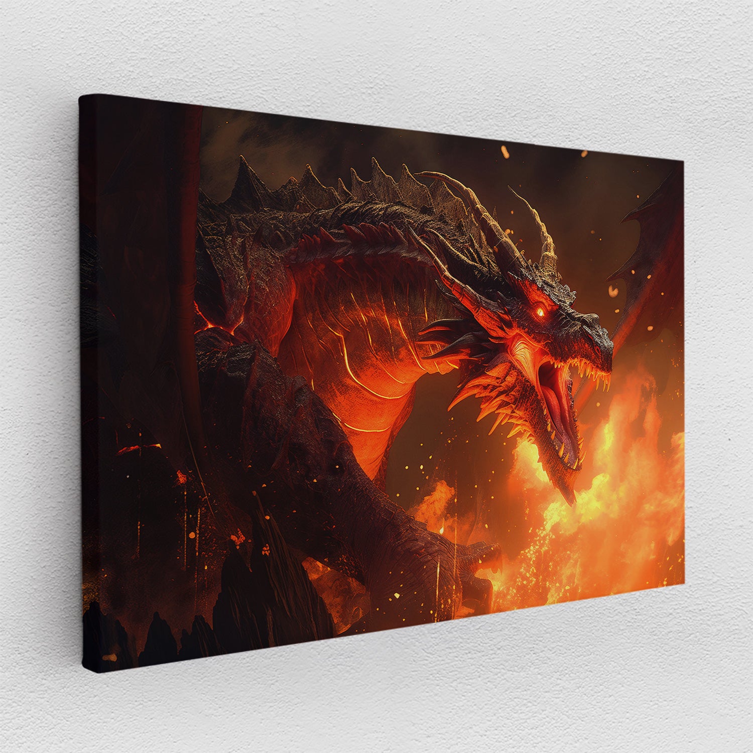 Fire Dragon - canvas picture