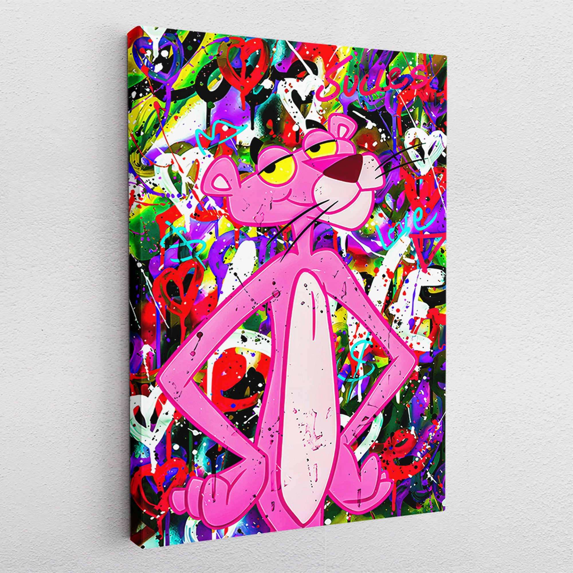 Pink Panther Love - canvas picture