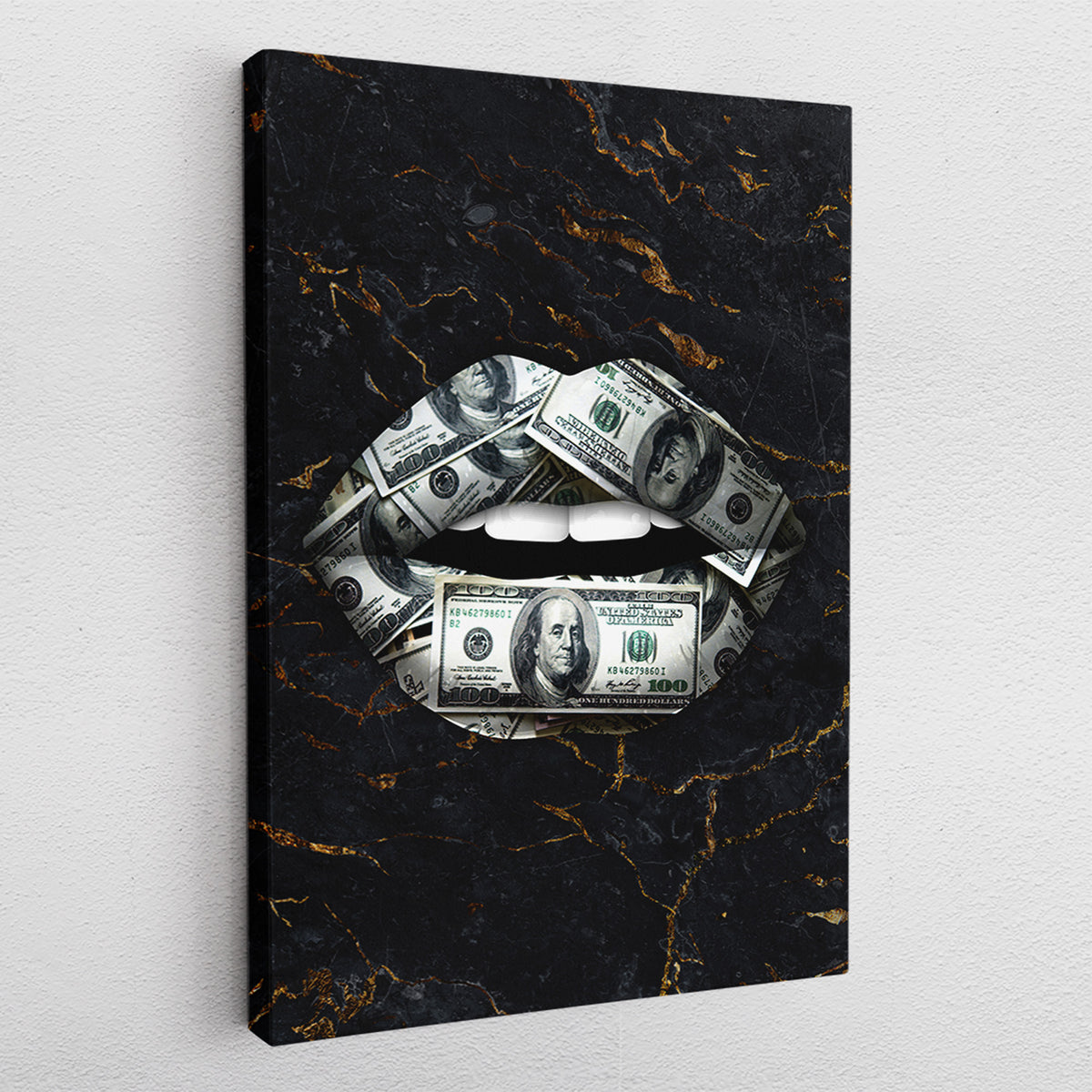 Money Lips - canvas picture