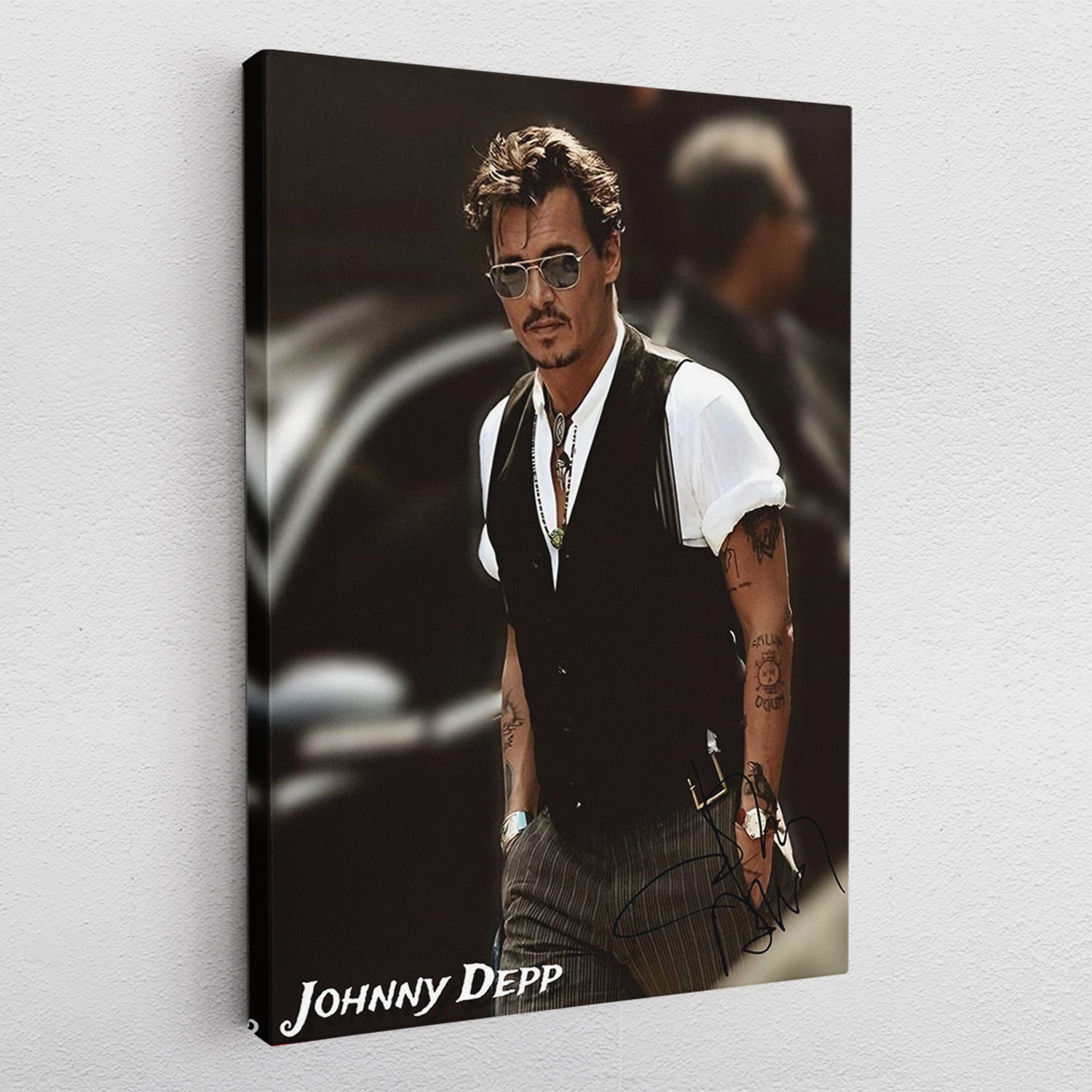 Stylish Johny Depp - Leinwandbild