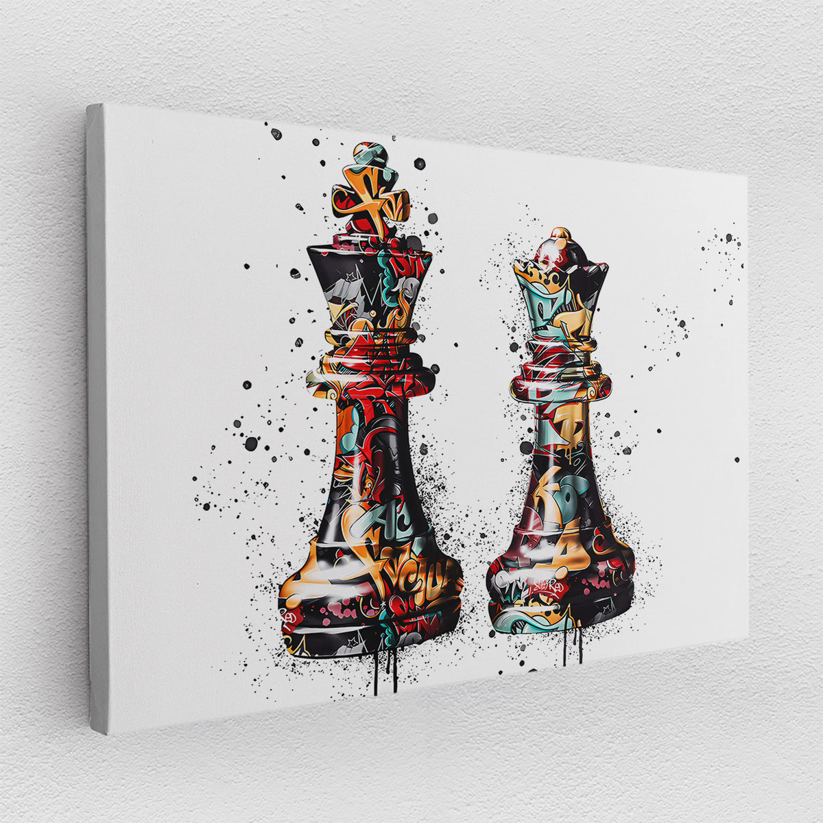 Graffiti Chess - canvas picture