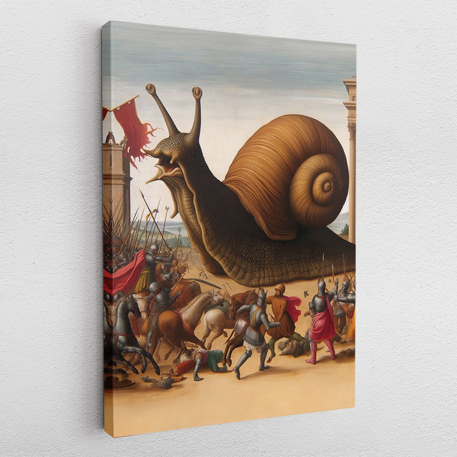 Snail Battle - Leinwandbild