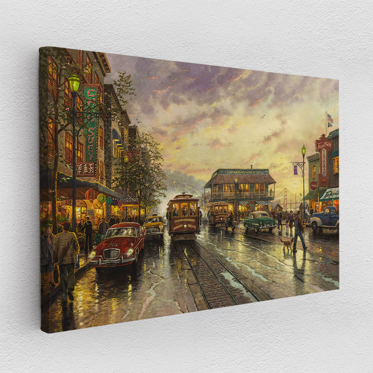 Rainy City - canvas picture