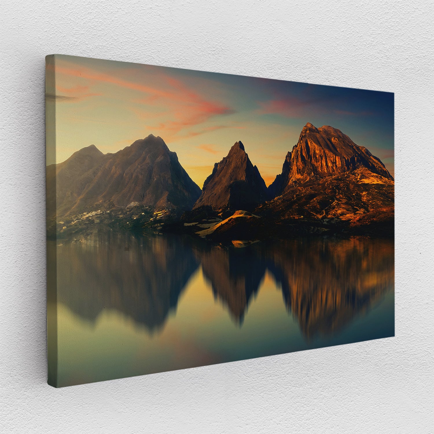 Mountain Reflection - canvas picture