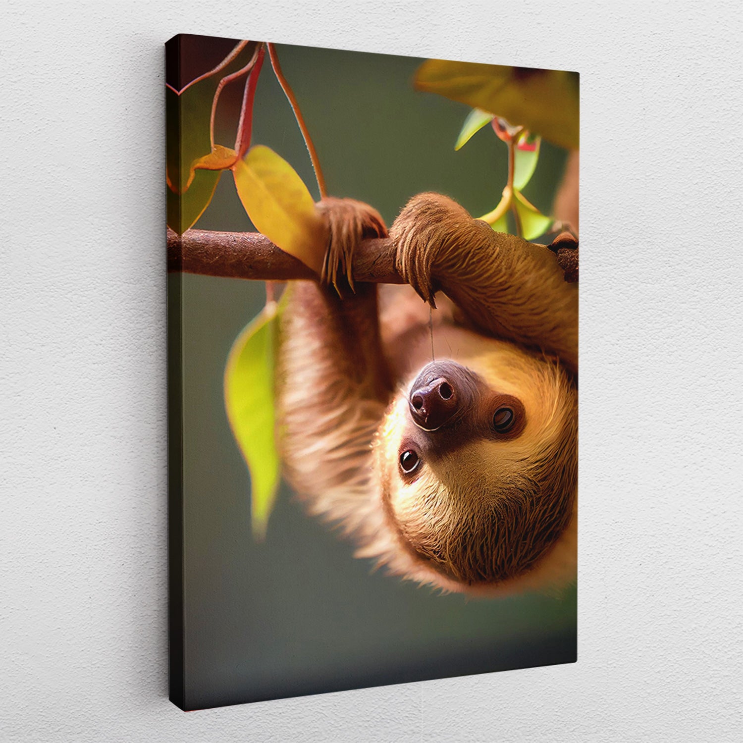 Hanging Sloth - Leinwandbild