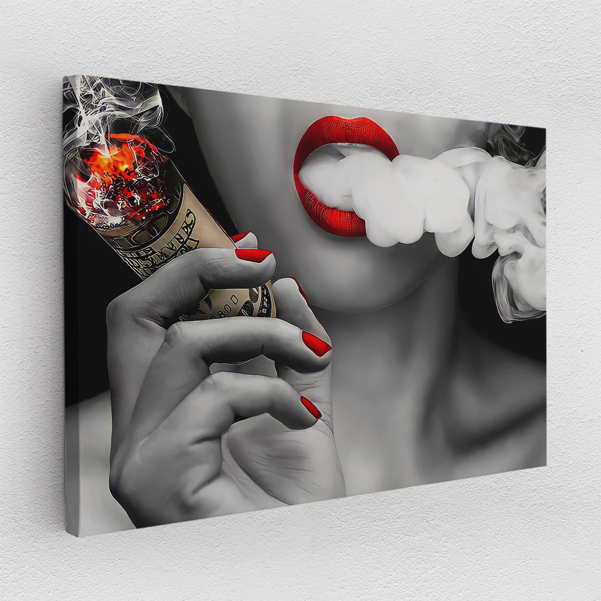 Red Smoking - Leinwandbild