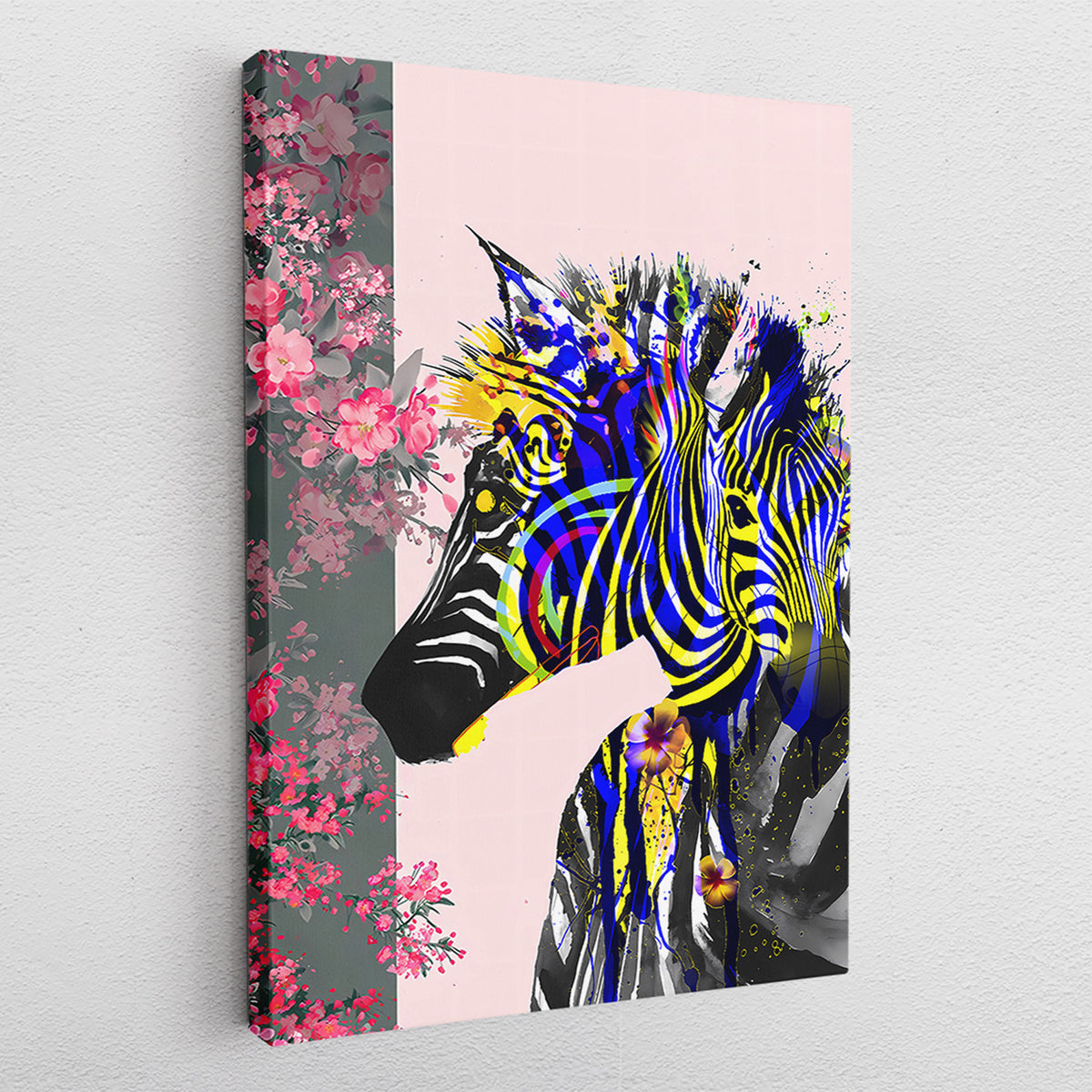 Abstract Zebra Blossom - Poster