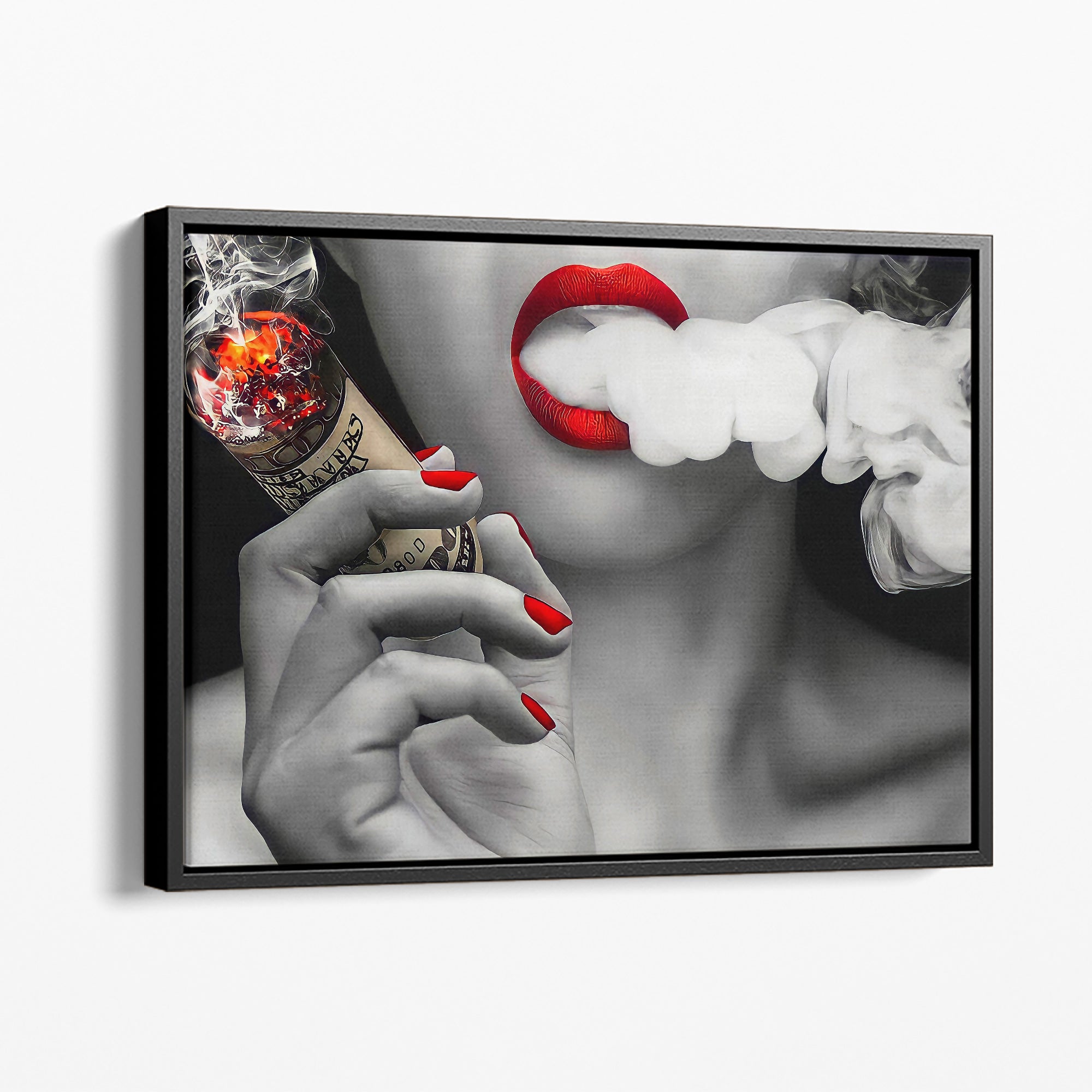 Red Smoking - Leinwandbild