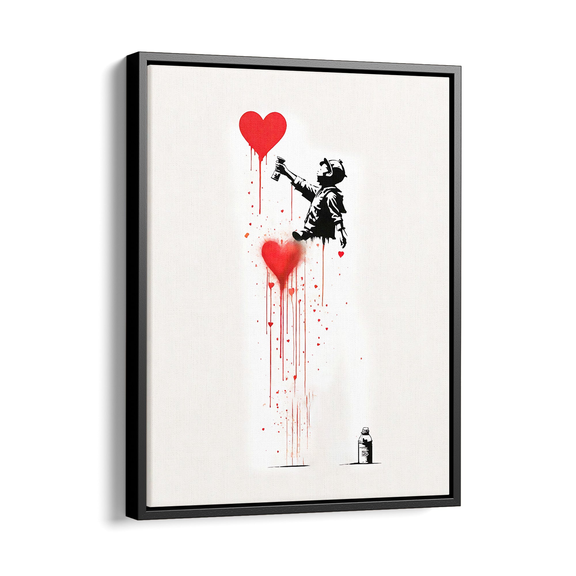 Banksy Love's Graffiti - Leinwandbild