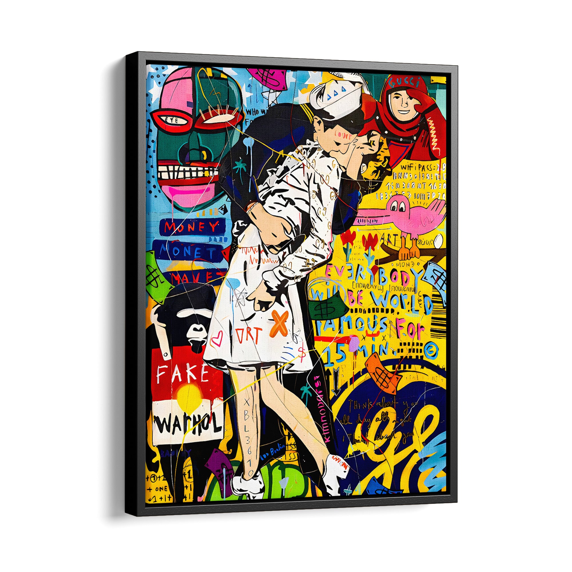 Colorful Kisses - canvas picture