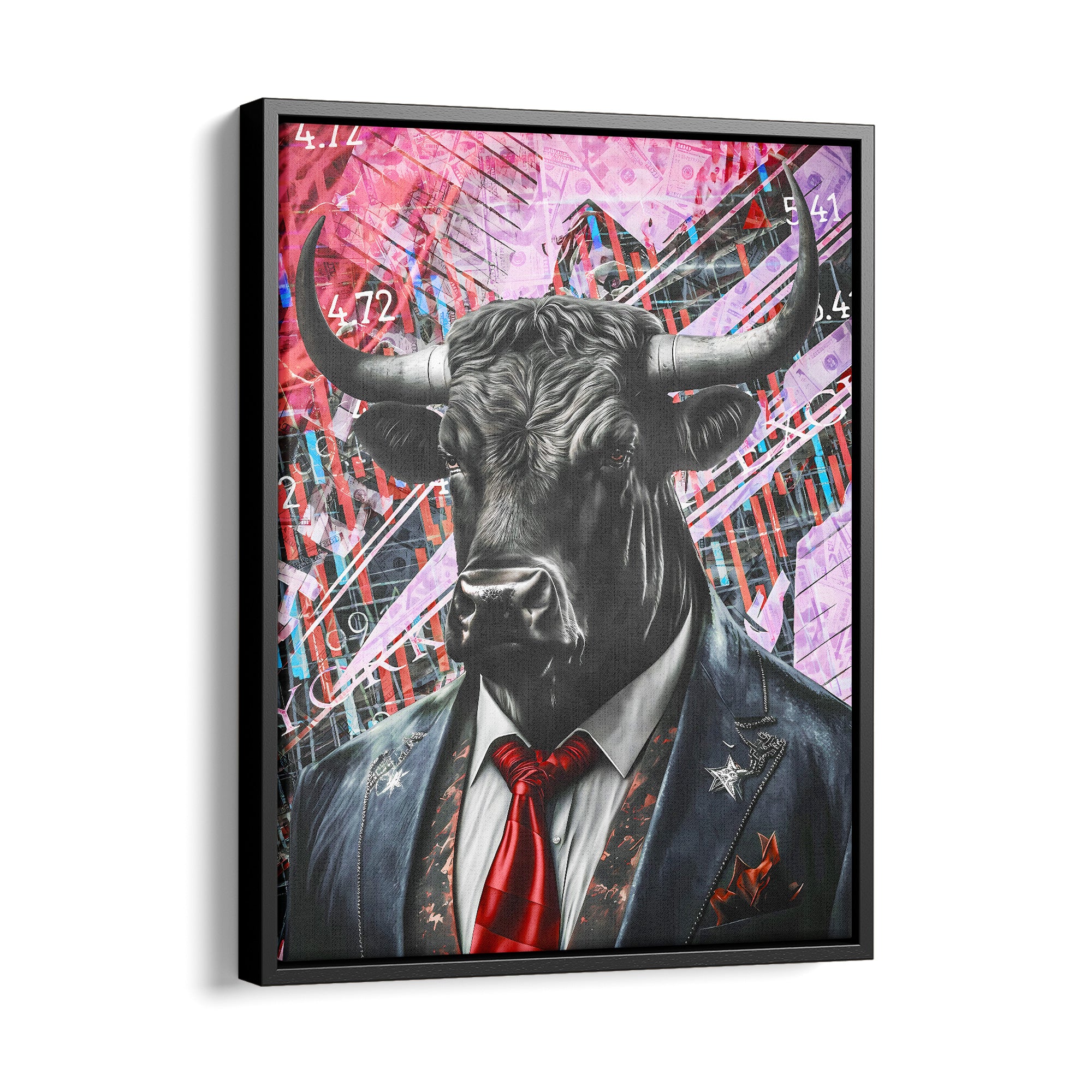 Bull Market Red - Leinwand