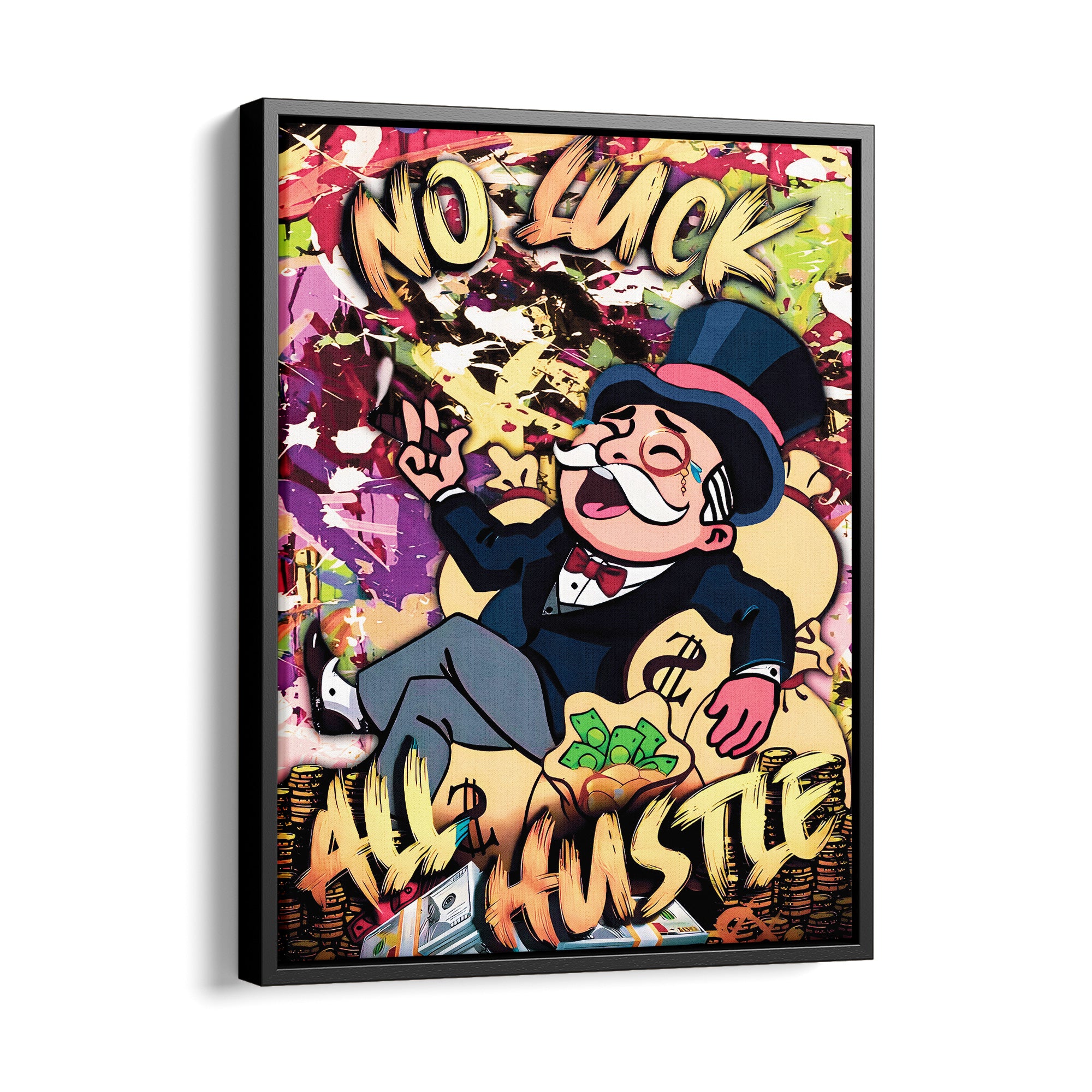 No Luck All Hustle - картина на платно