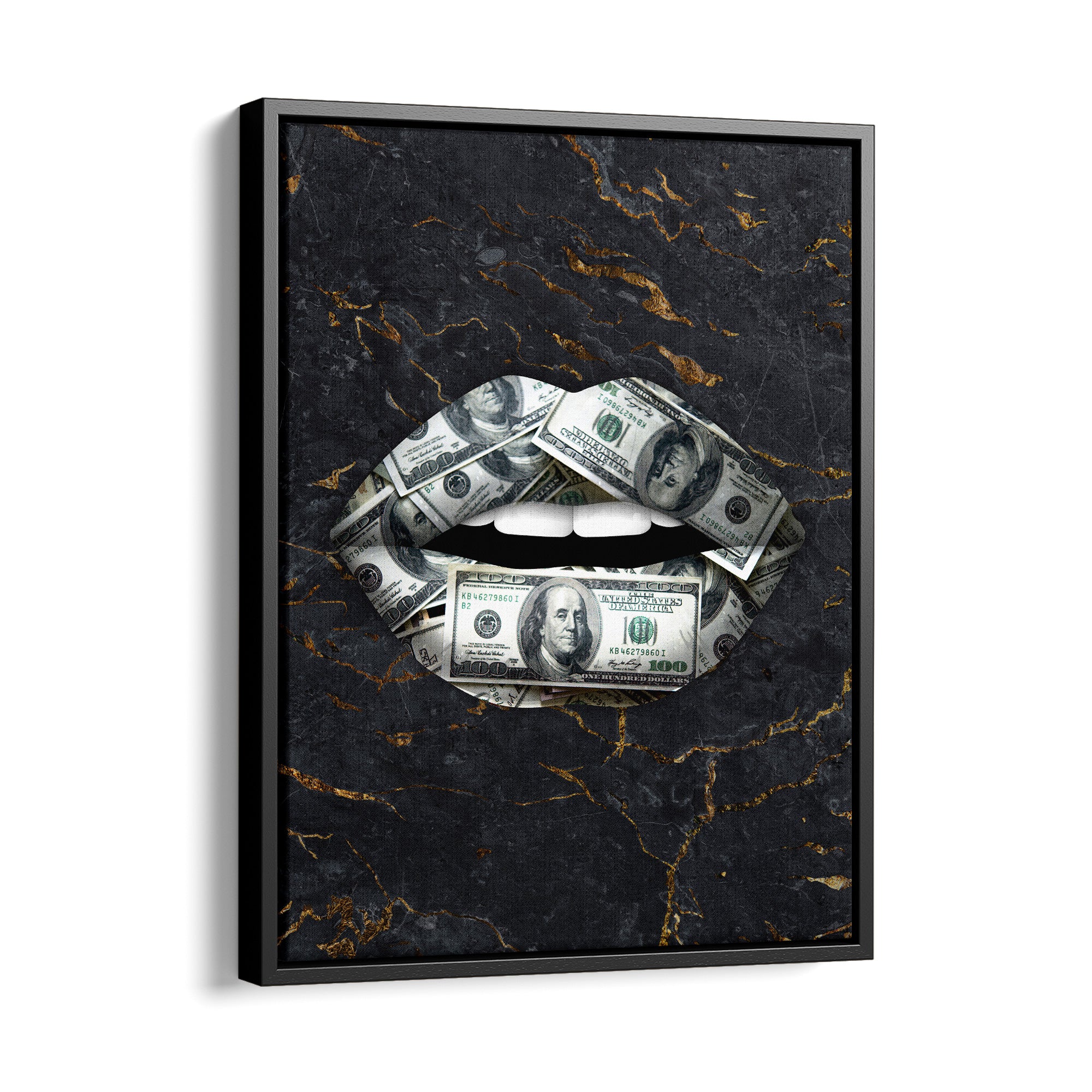 Money Lips - canvas picture