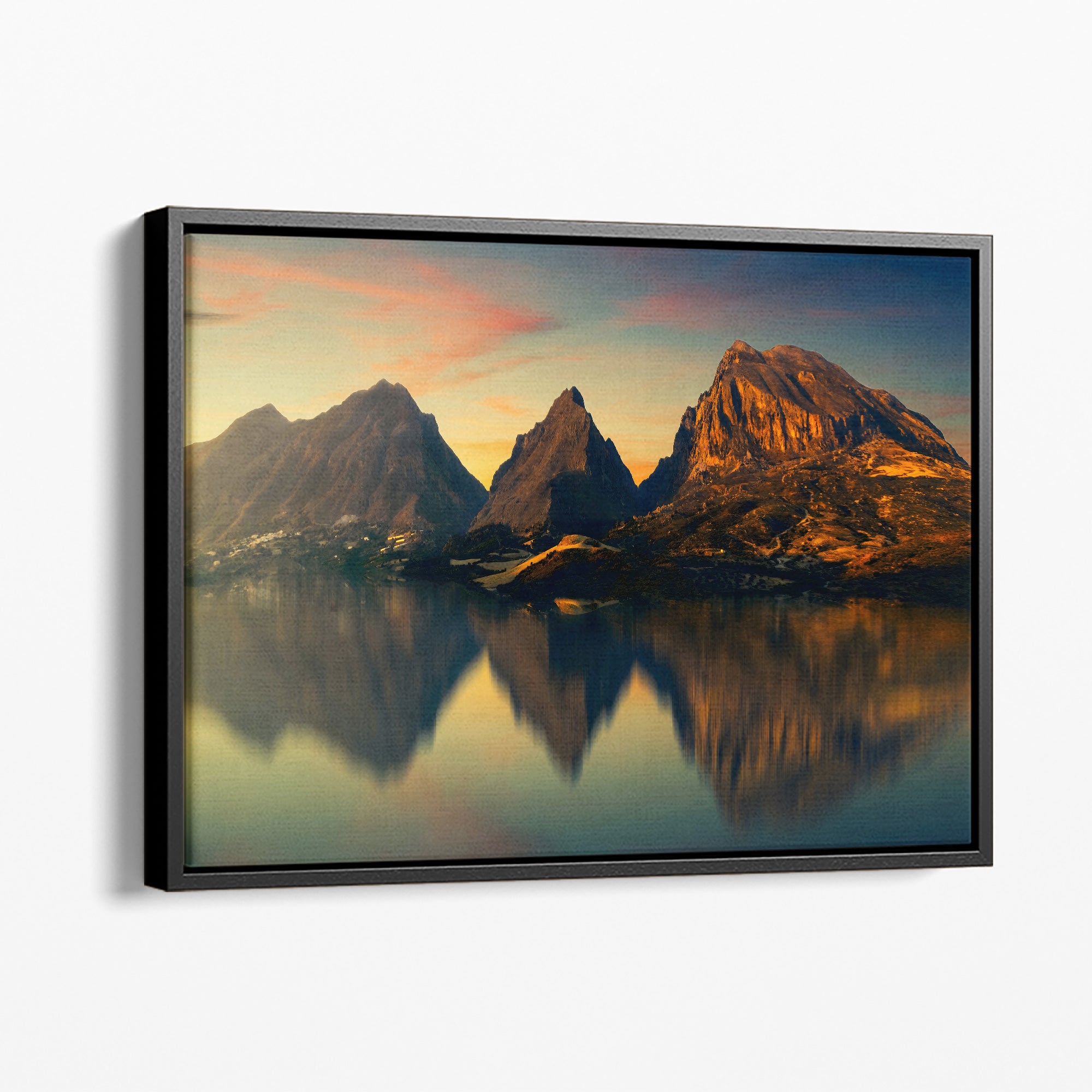 Mountain Reflection - canvas picture