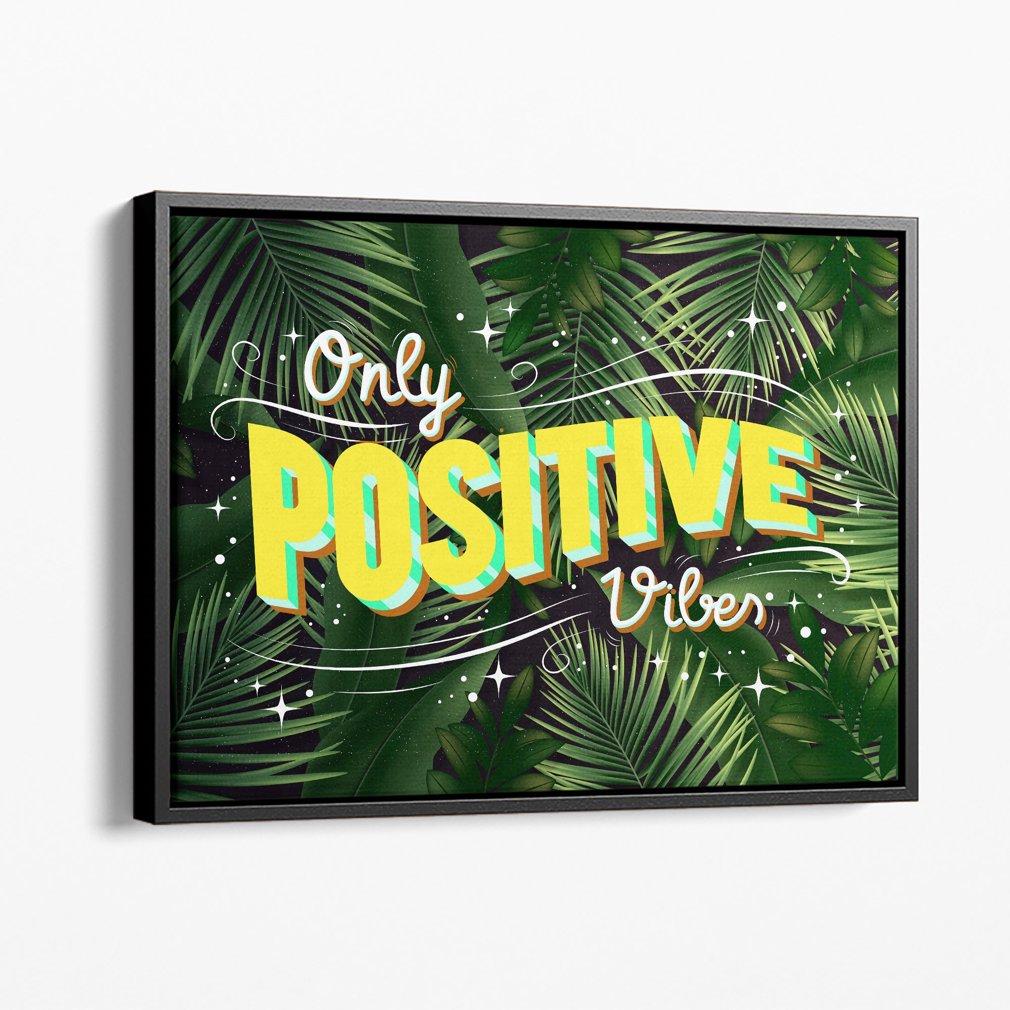 Positive Vibes - Leinwandbild