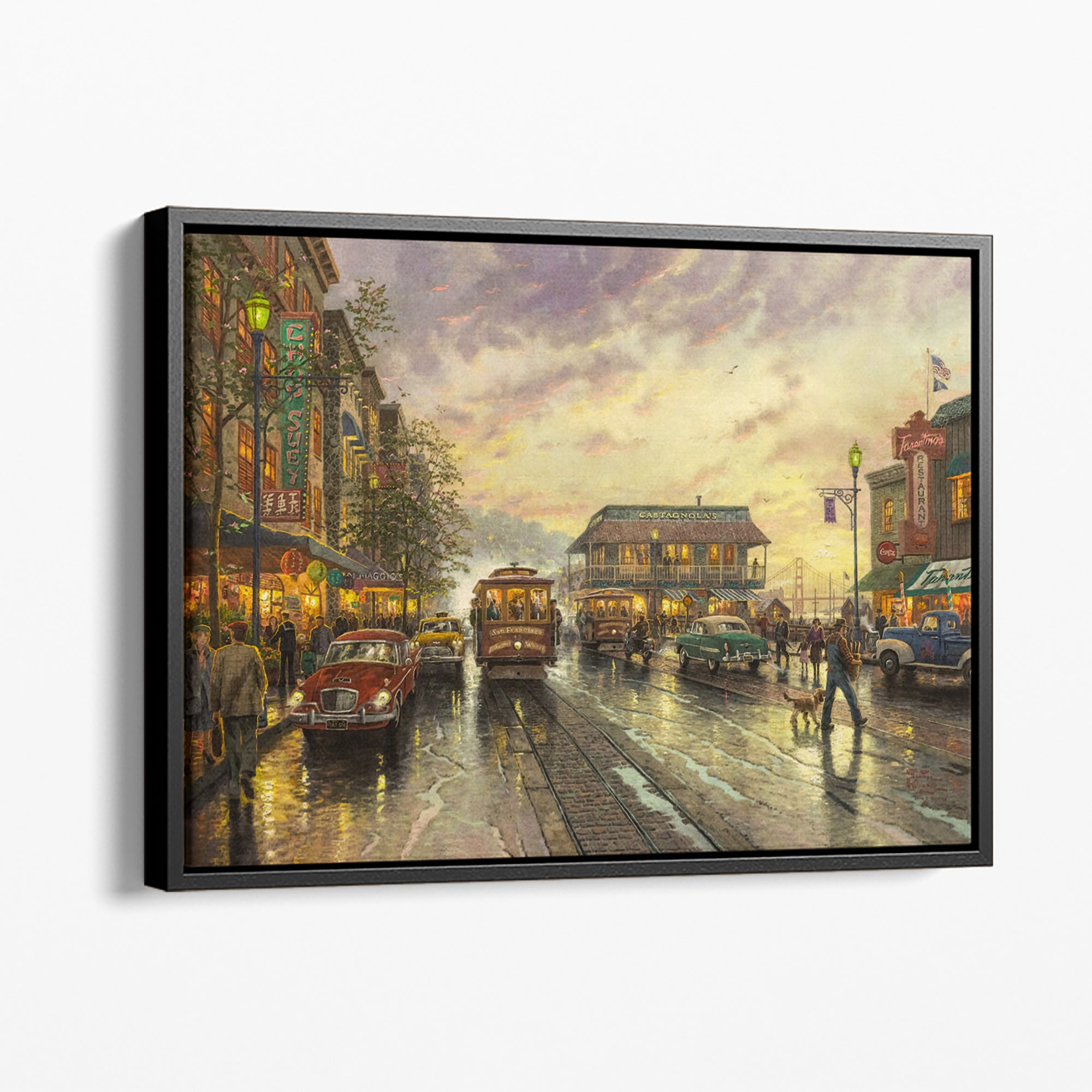 Rainy City - canvas picture