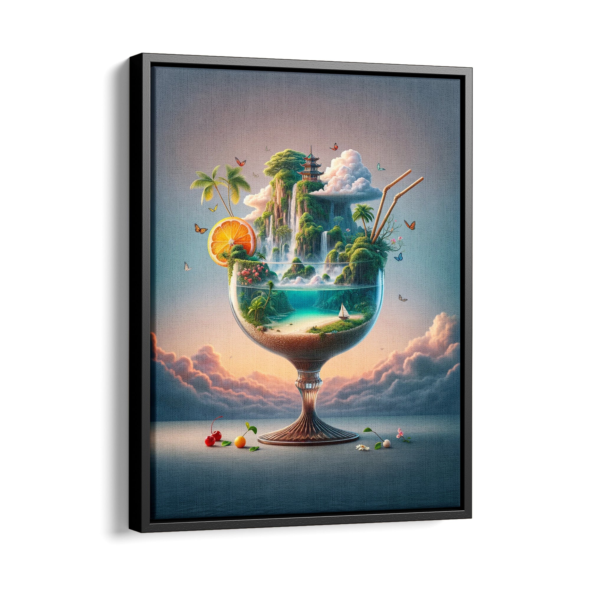 Island Cocktail - Leinwandbild