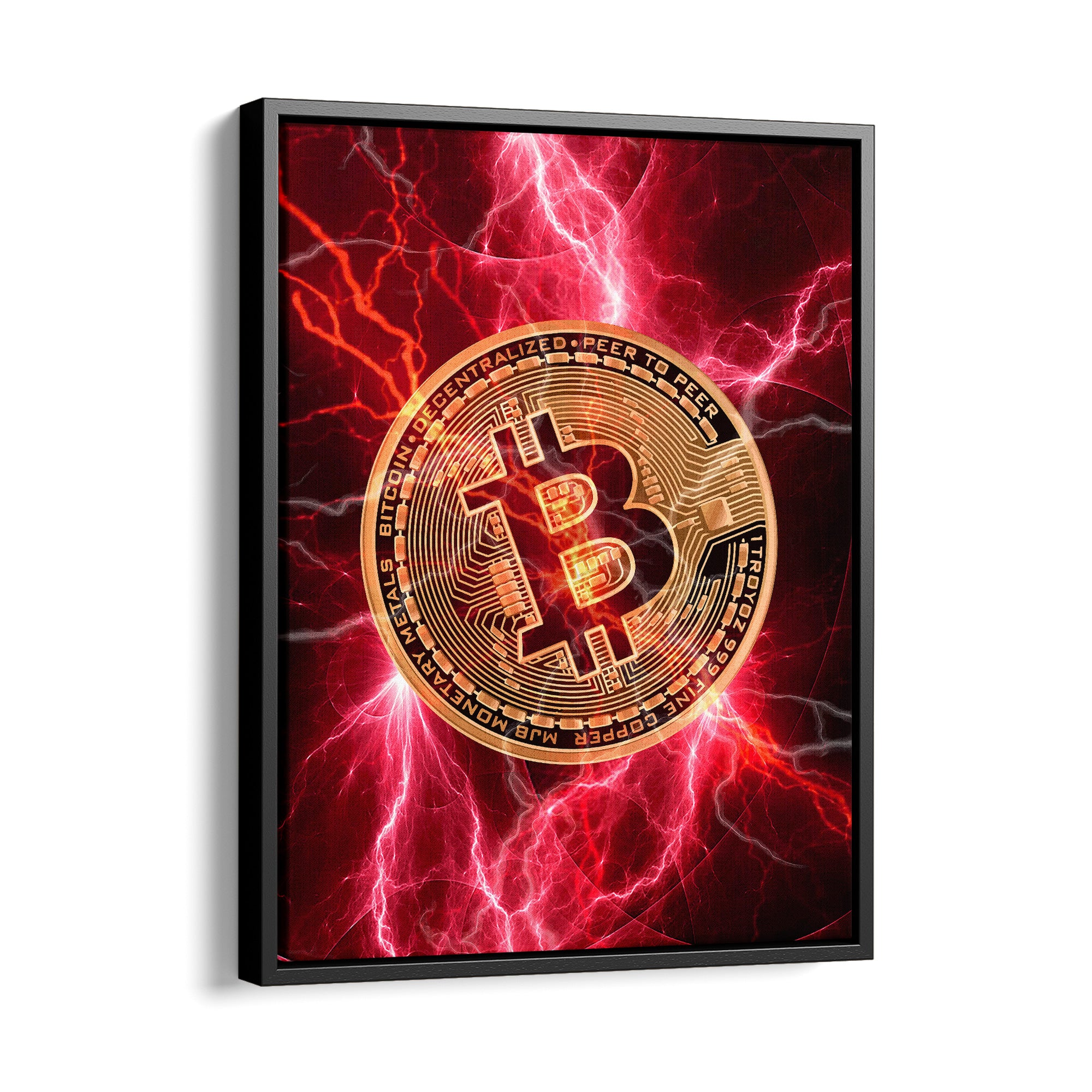 Bitcoin Power - Leinwandbild